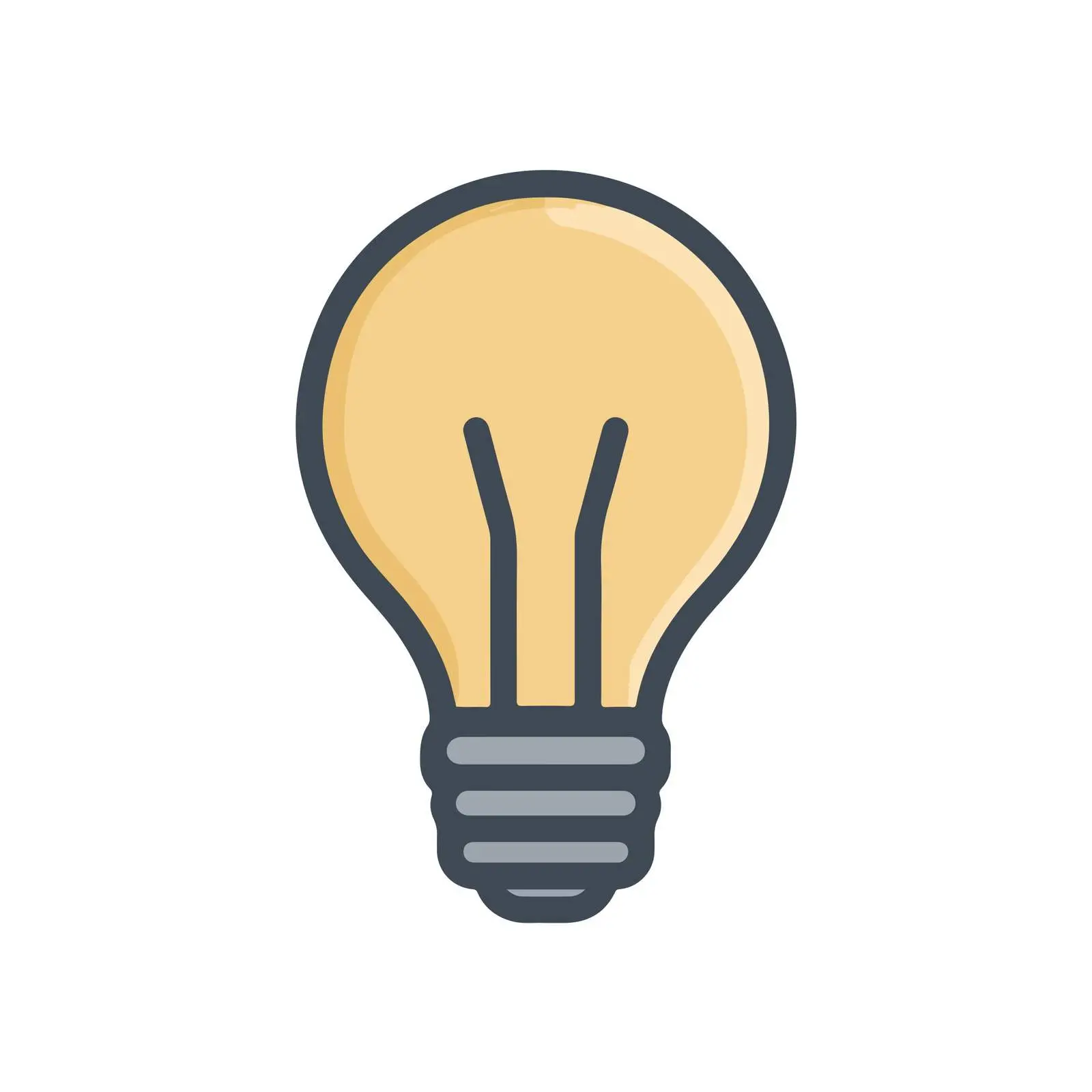 Bold Lightbulb Icon Design — free download from Dotvec