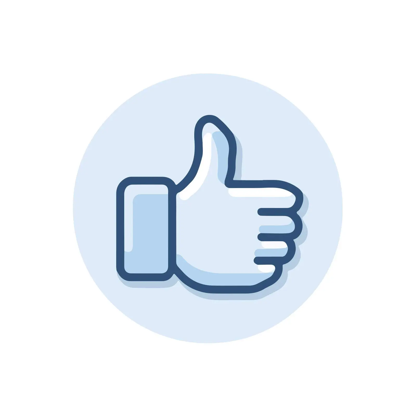 Thumbs Up Flat Icon Design — free download from Dotvec