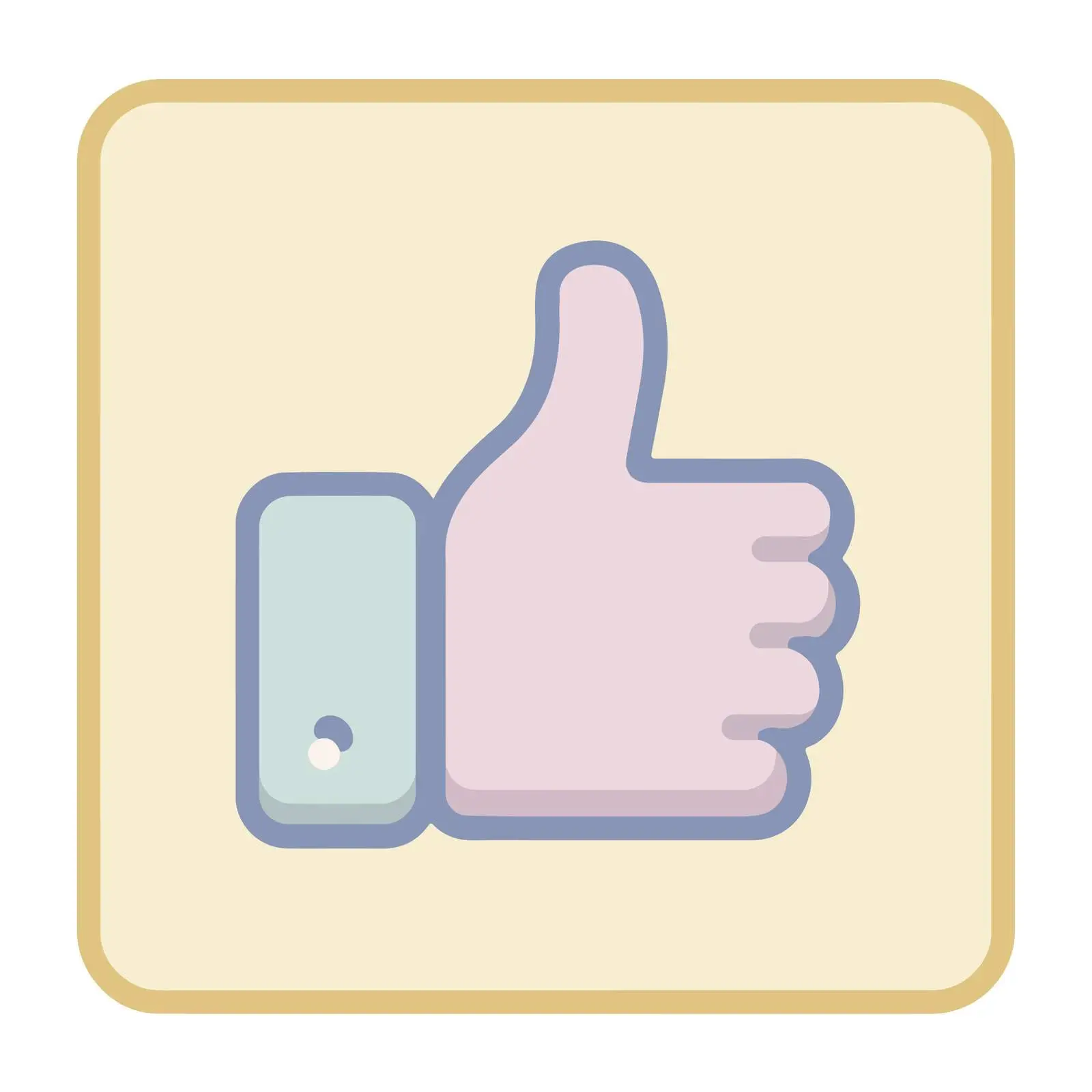 Bold Thumbs Up Icon Design — free download from Dotvec