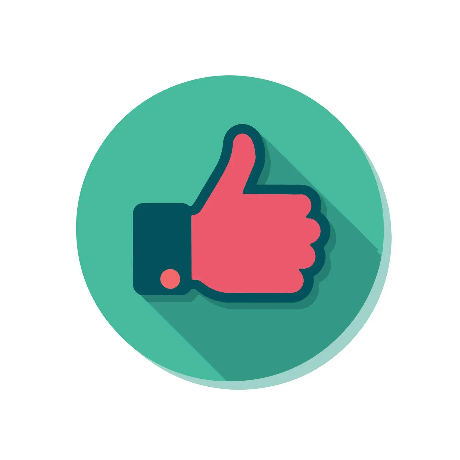 Bold Thumbs Up Icon Design — free download from Dotvec