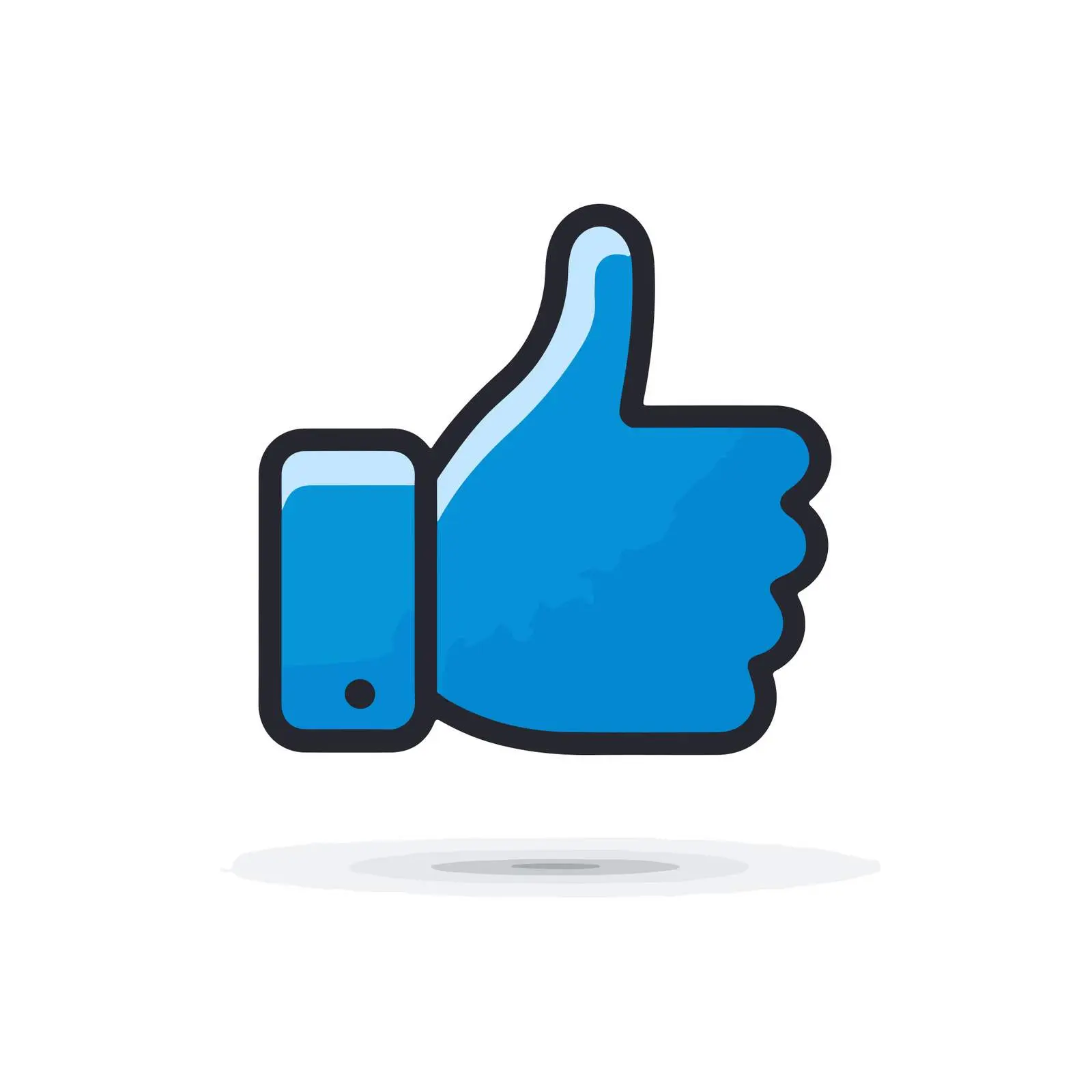 Geometric Thumbs Up Icon — free download from Dotvec