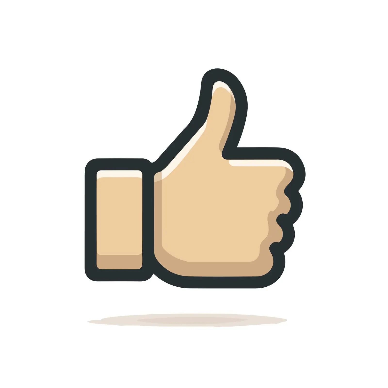 Minimal Bold Thumbs-Up Icon — free download from Dotvec