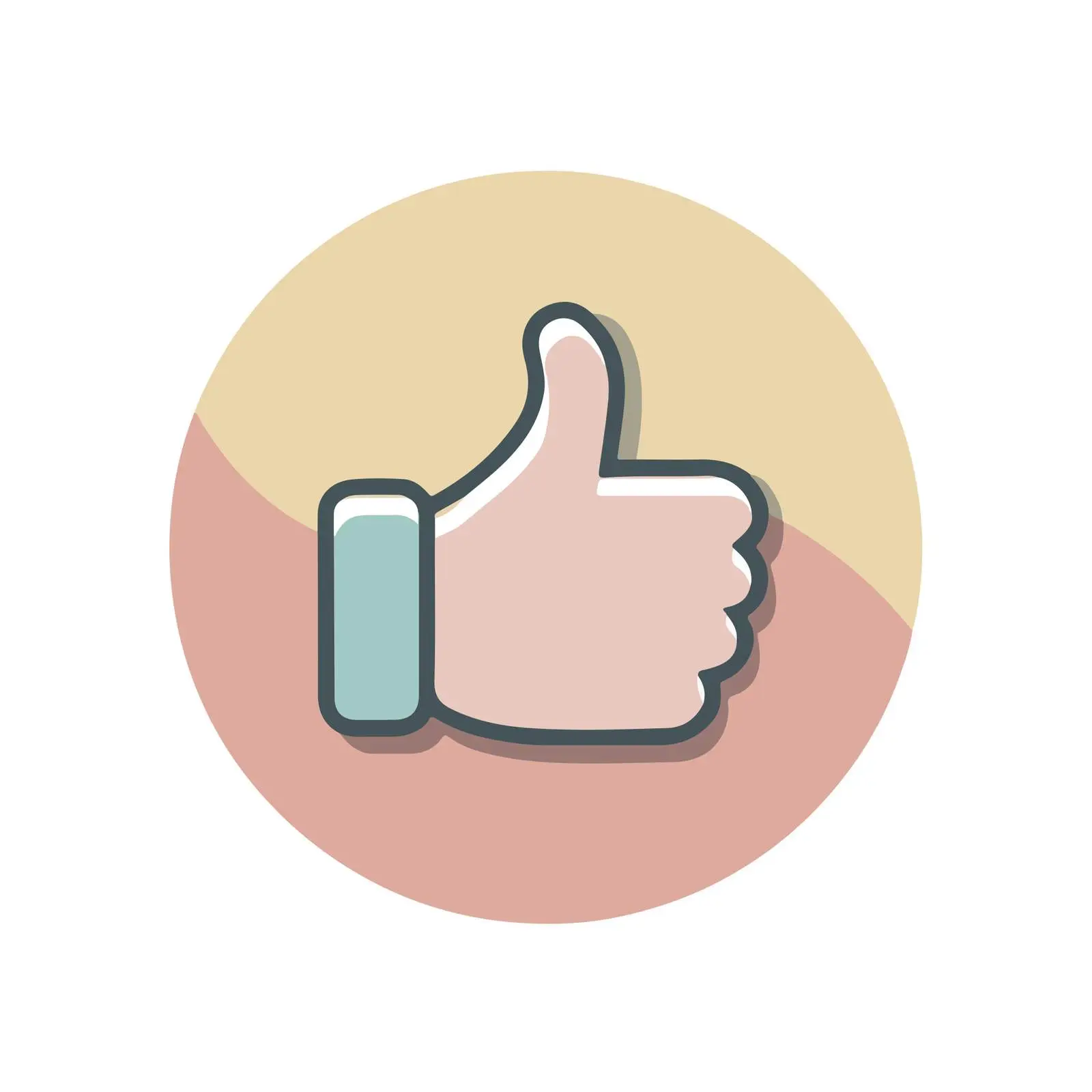 Minimal Bold Thumbs-Up Icon — free download from Dotvec