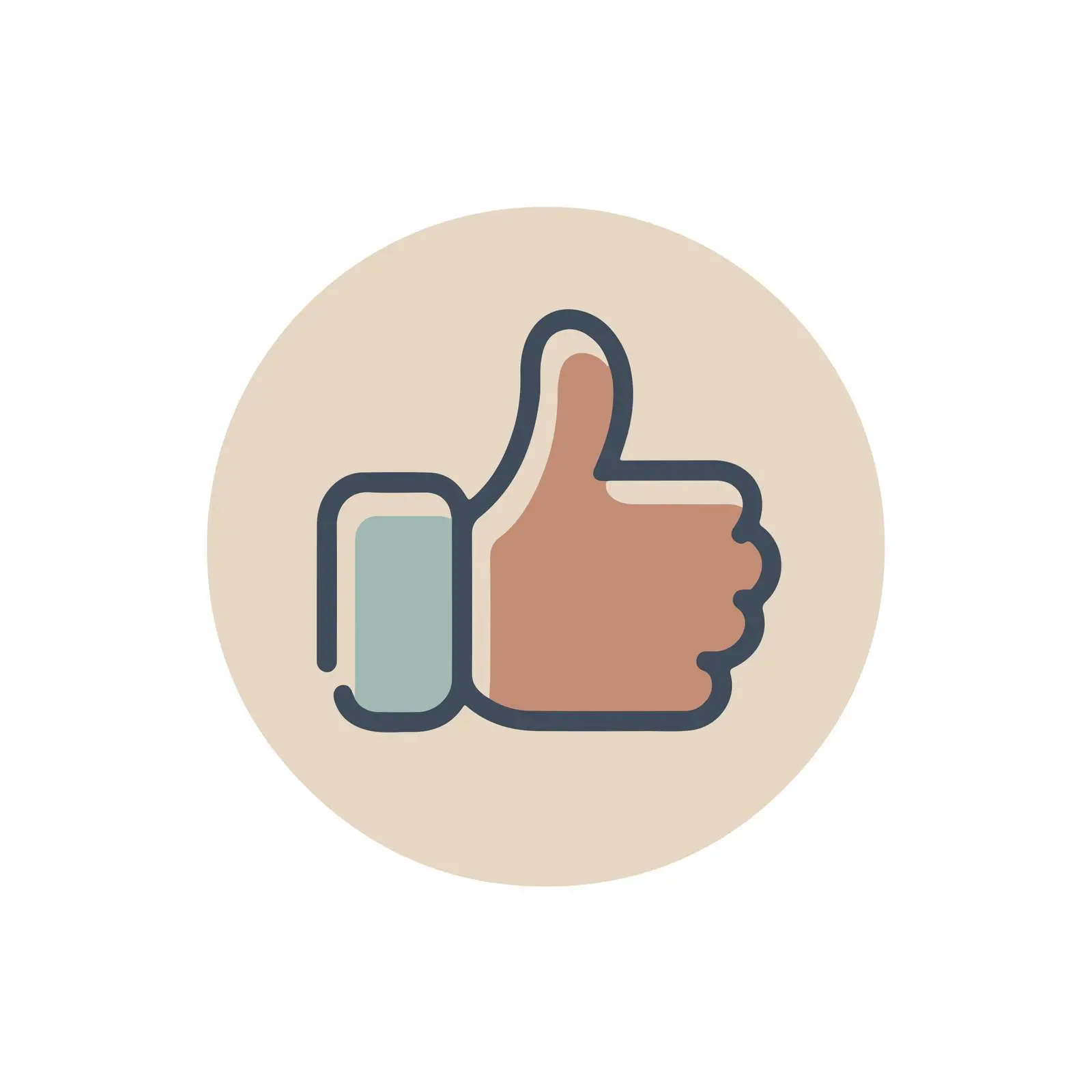Minimal Thumbs Up Icon — free download from Dotvec