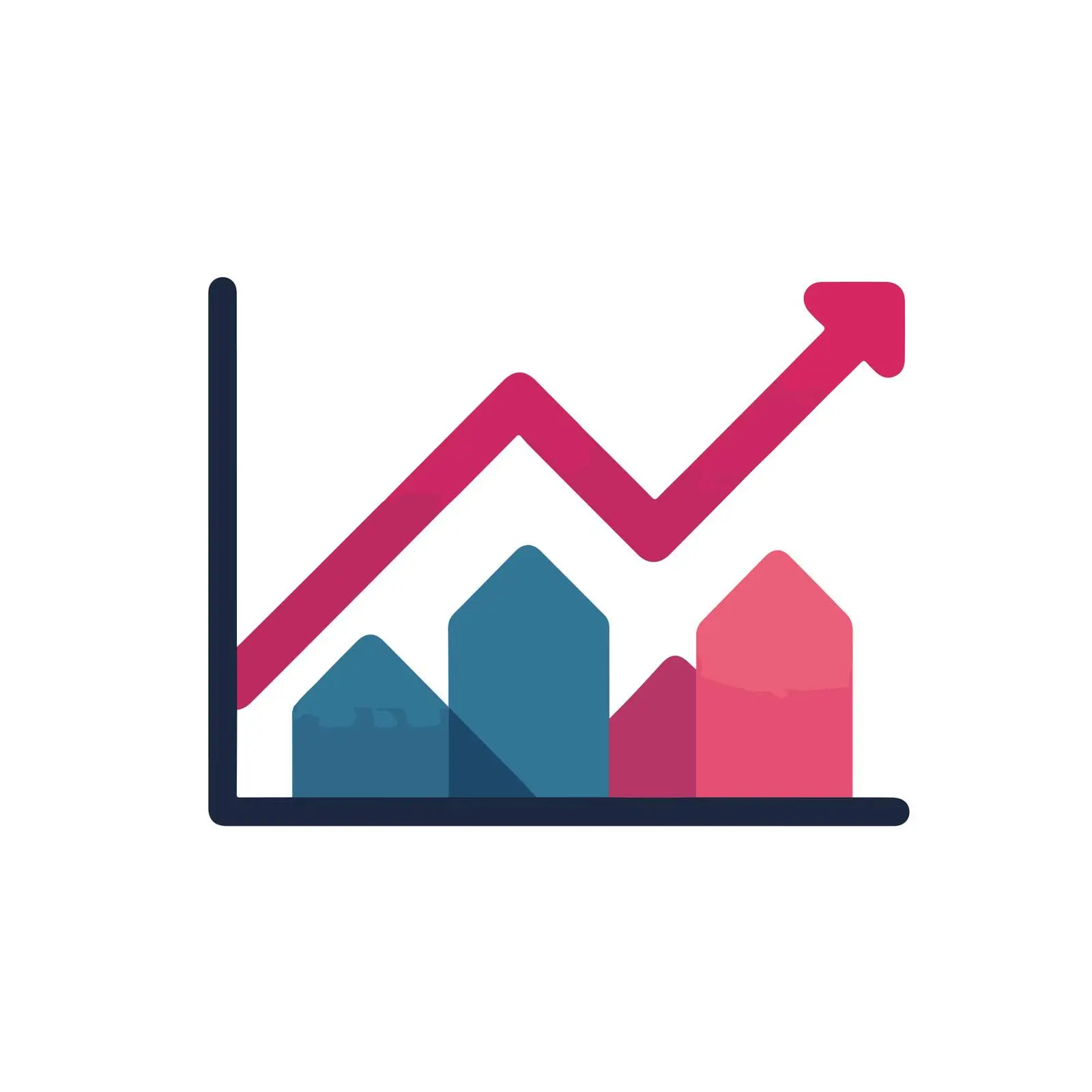 Flat Line Chart Icon — free download from Dotvec