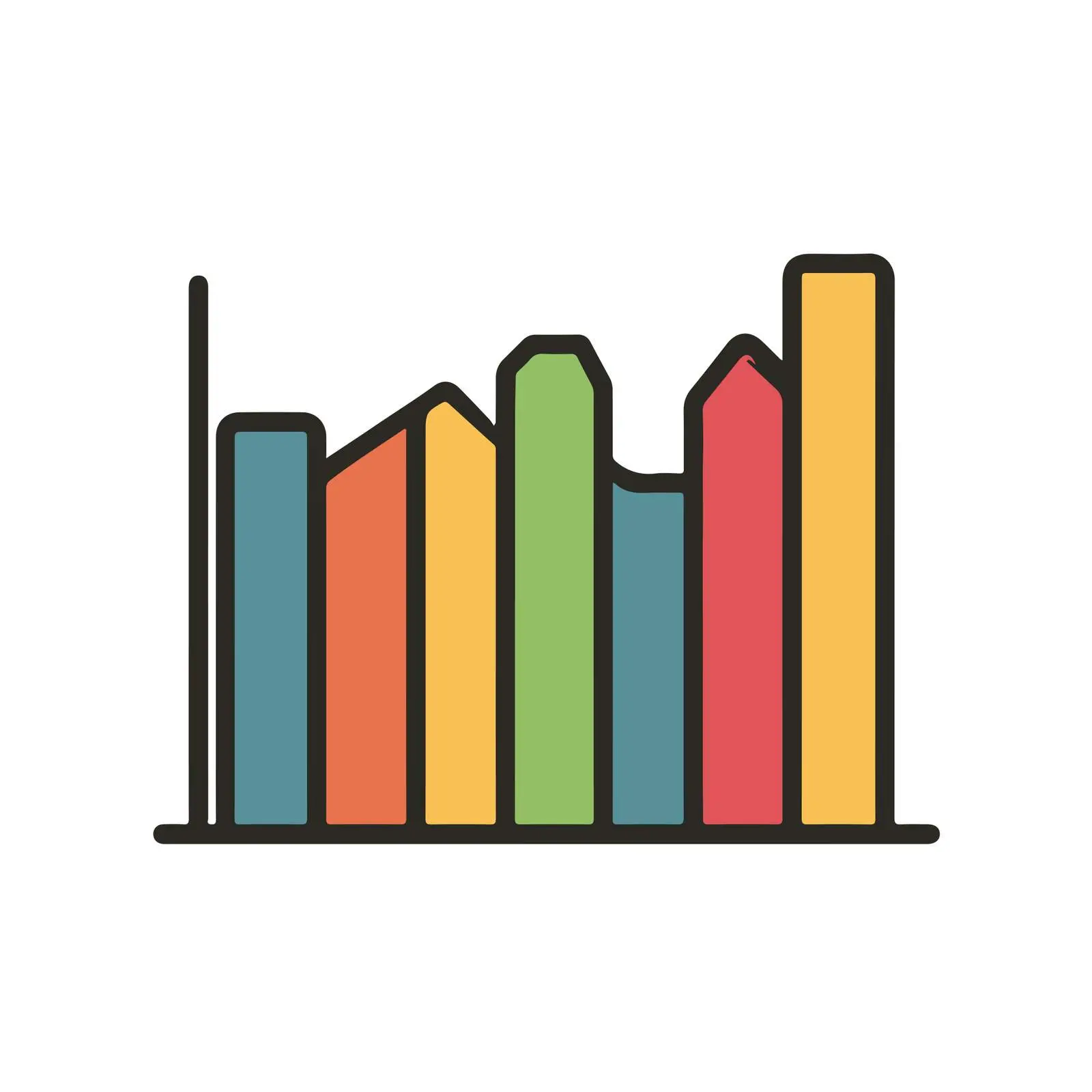 Bold Line Chart Icon — free download from Dotvec