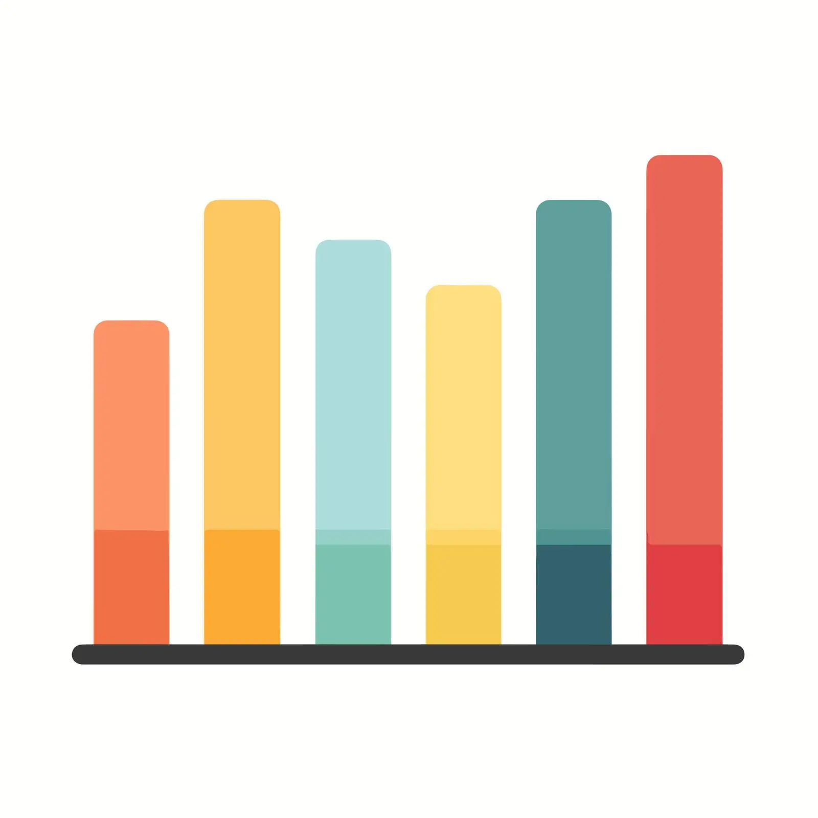 Colorful Bar Graph Icon — free download from Dotvec