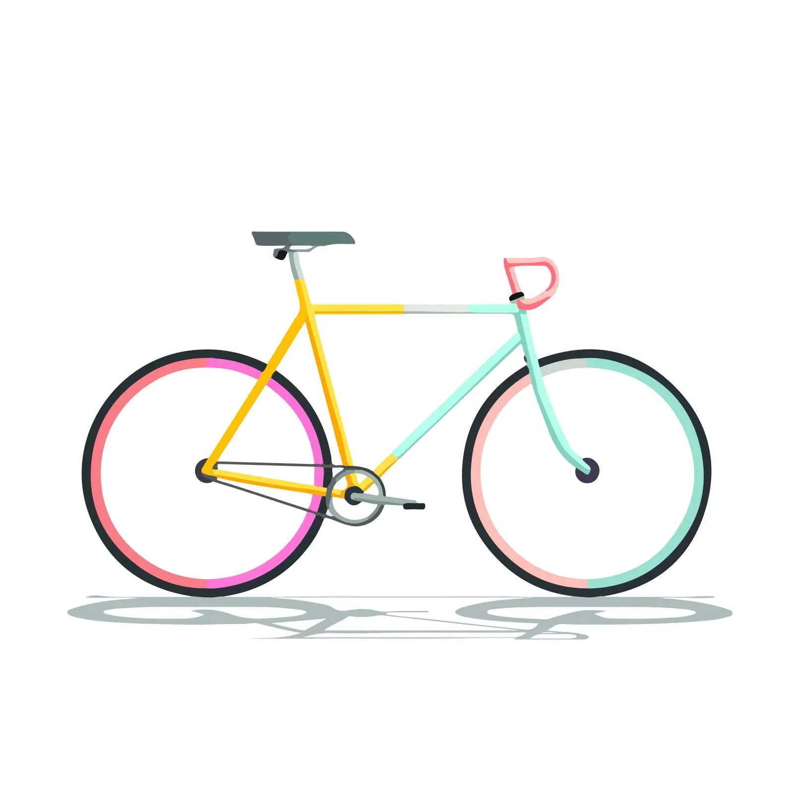 Minimalist Bicycle Icon — free download from Dotvec