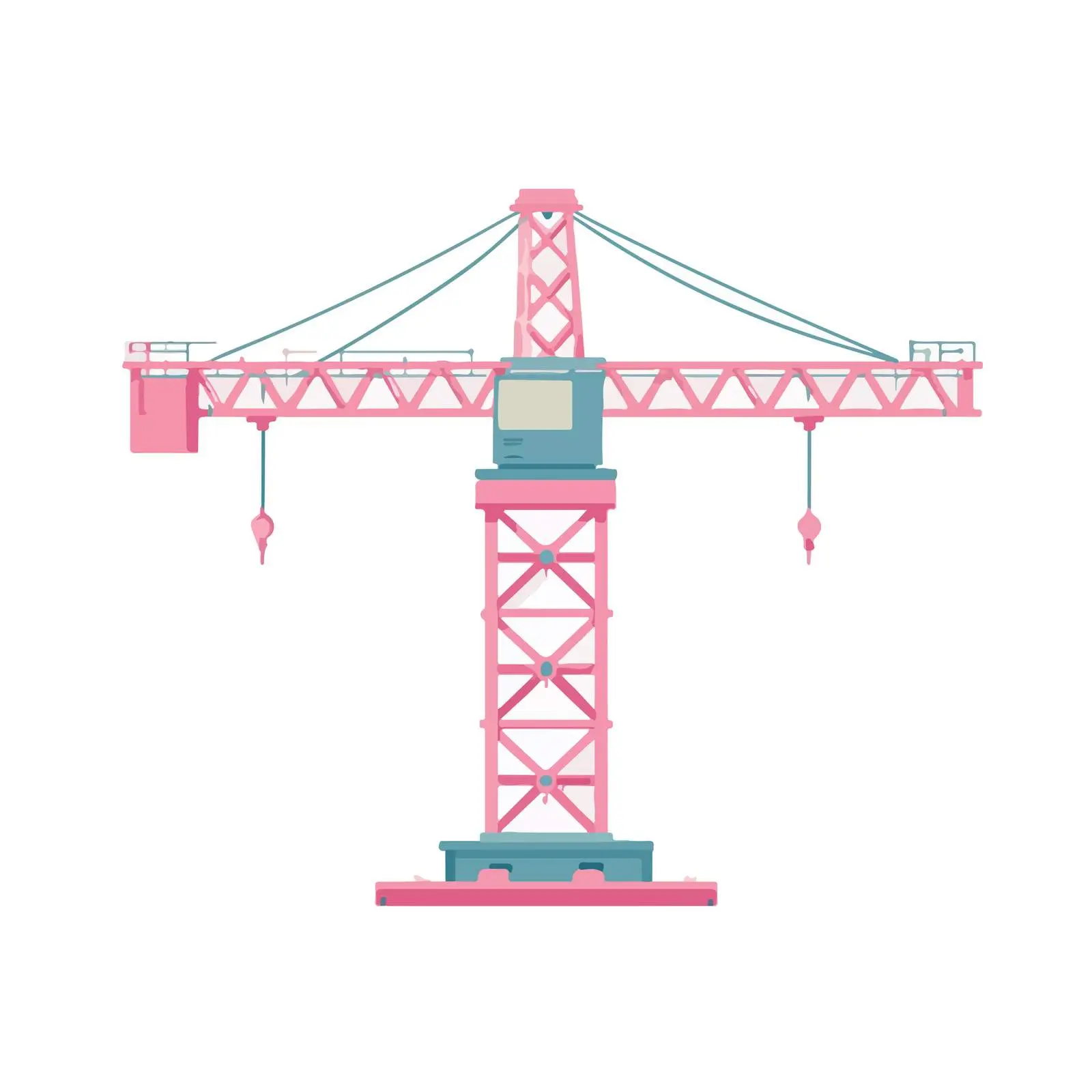 Minimalist Crane Icon — free download from Dotvec
