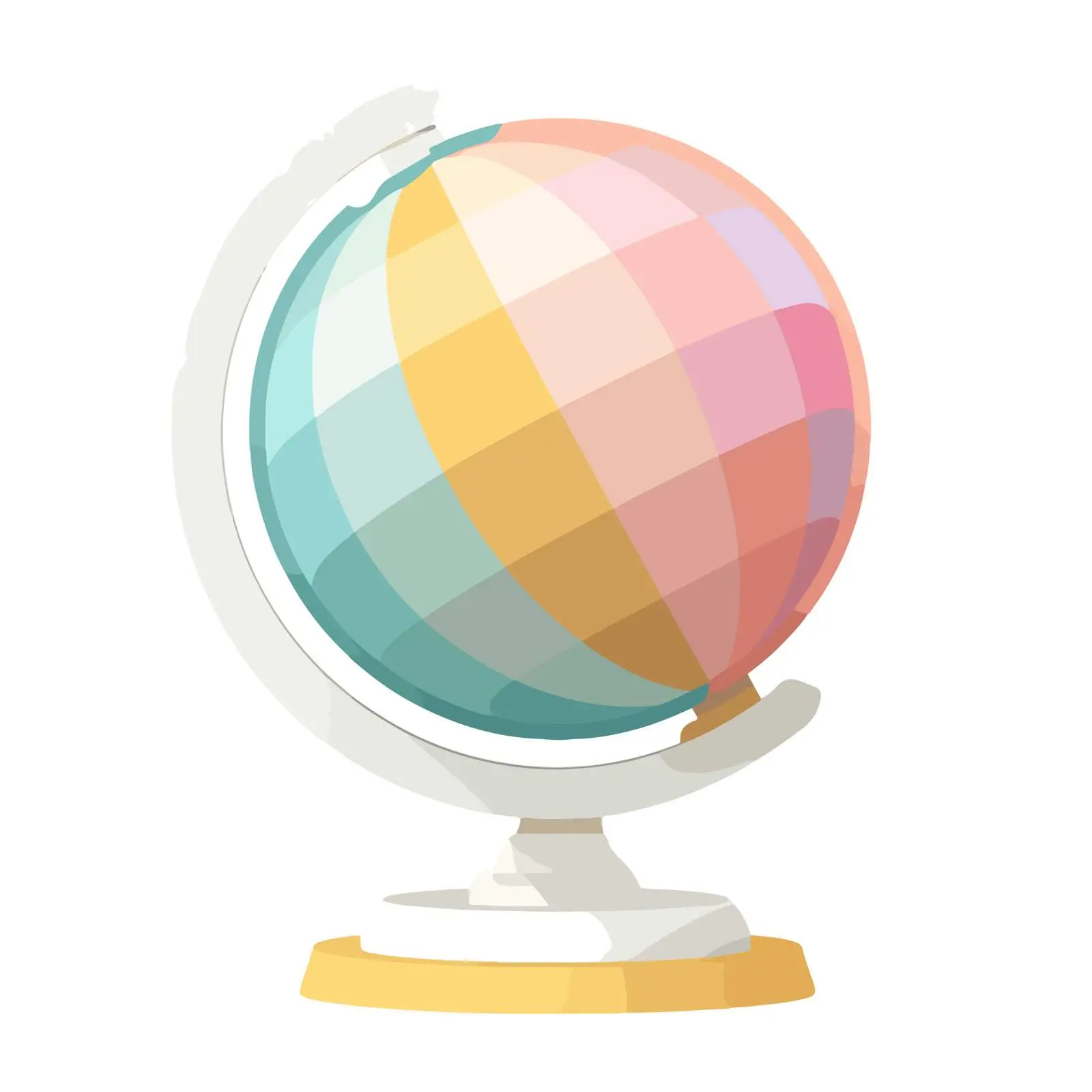 Minimalist Colored Globe Icon — free download from Dotvec