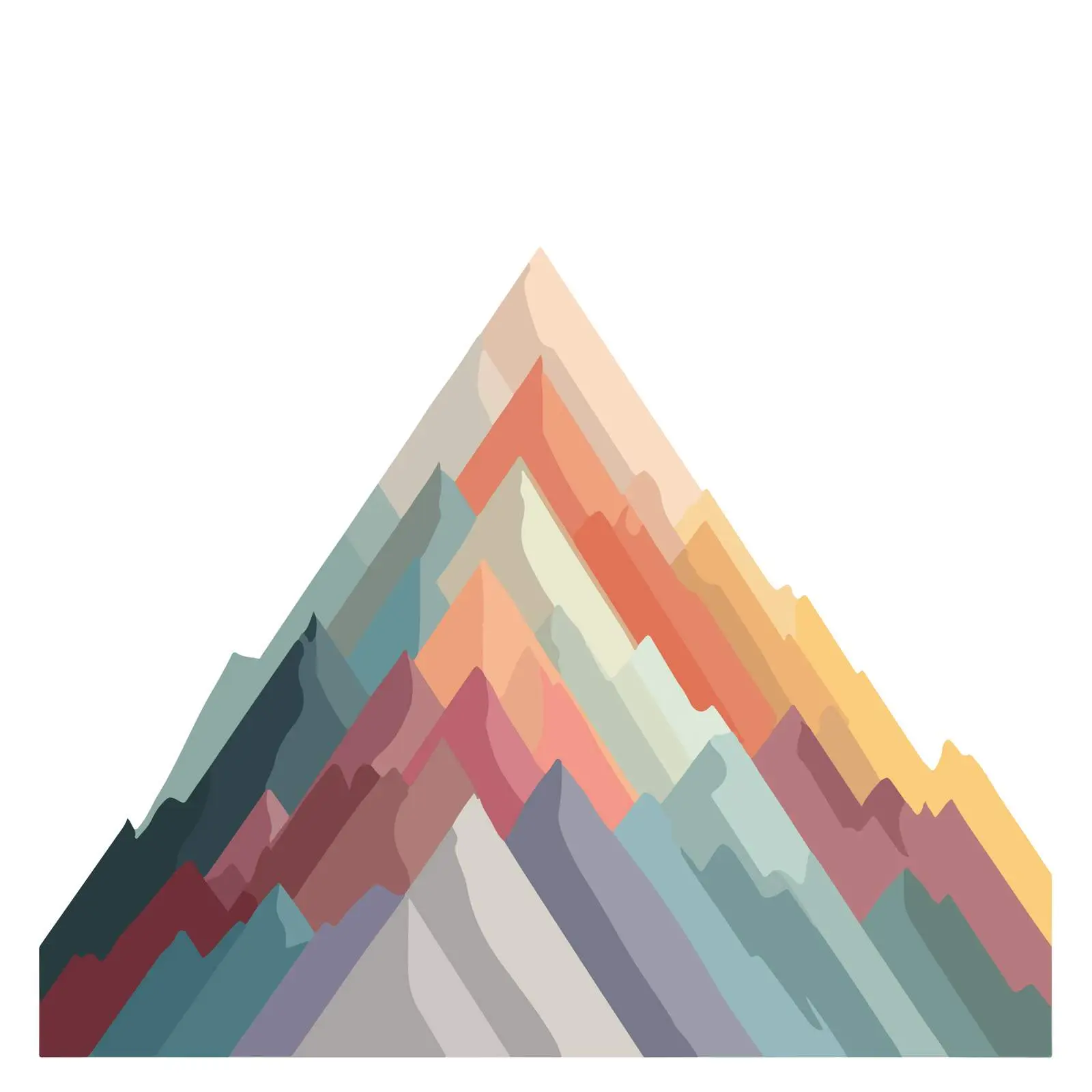 Minimalist Mountain Icon Vector Style — free download from Dotvec