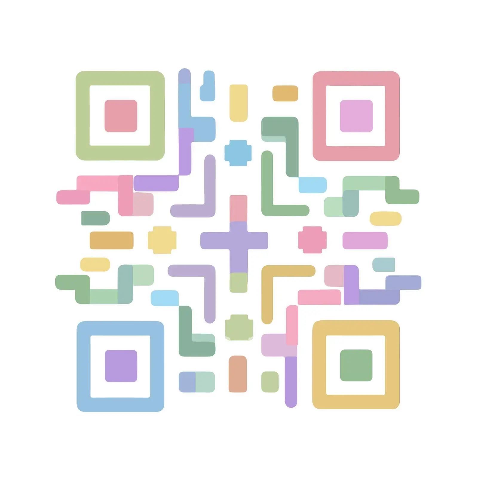 Minimalist Colored QR Code Icon — free download from Dotvec
