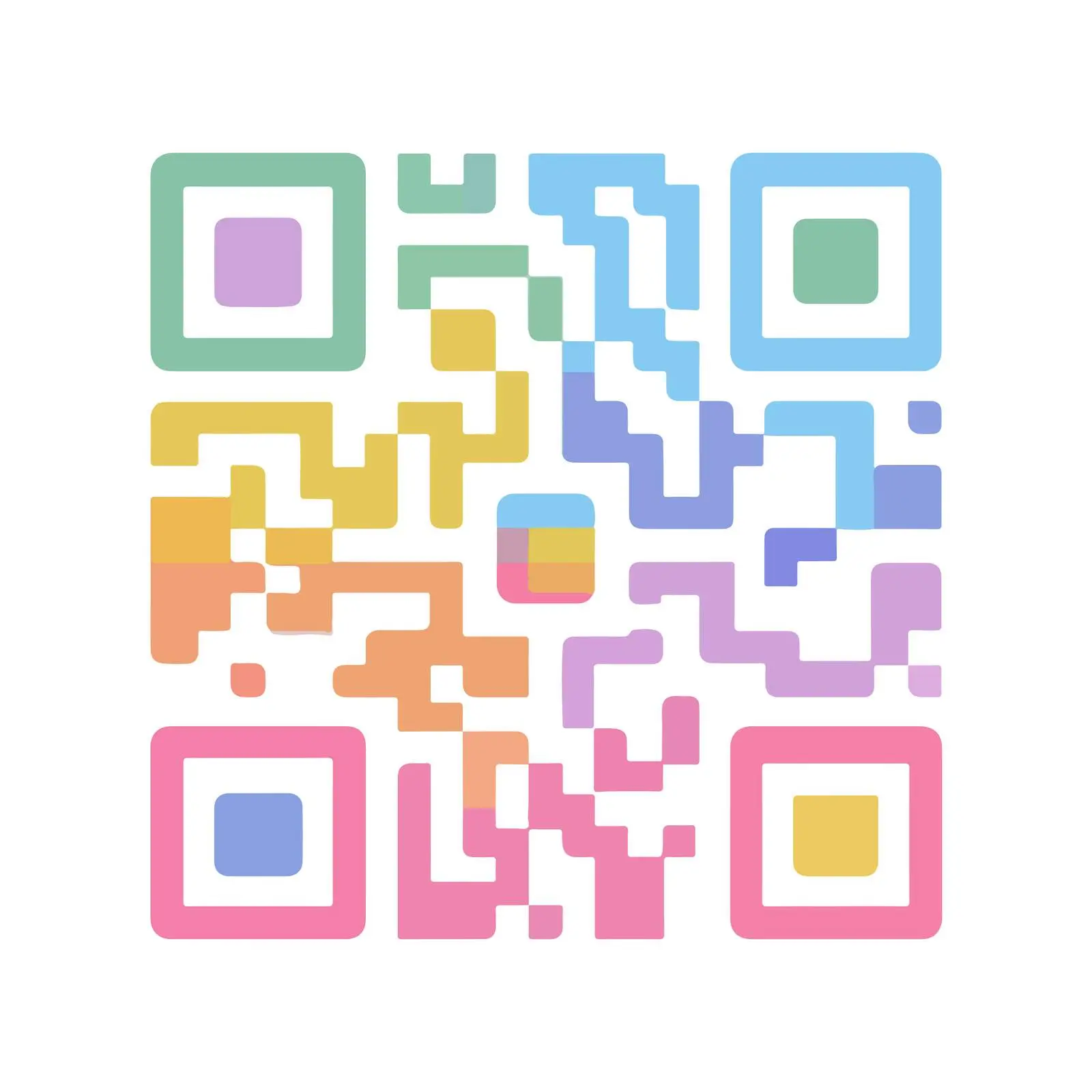 Colored QR Code Minimalist Icon — free download from Dotvec