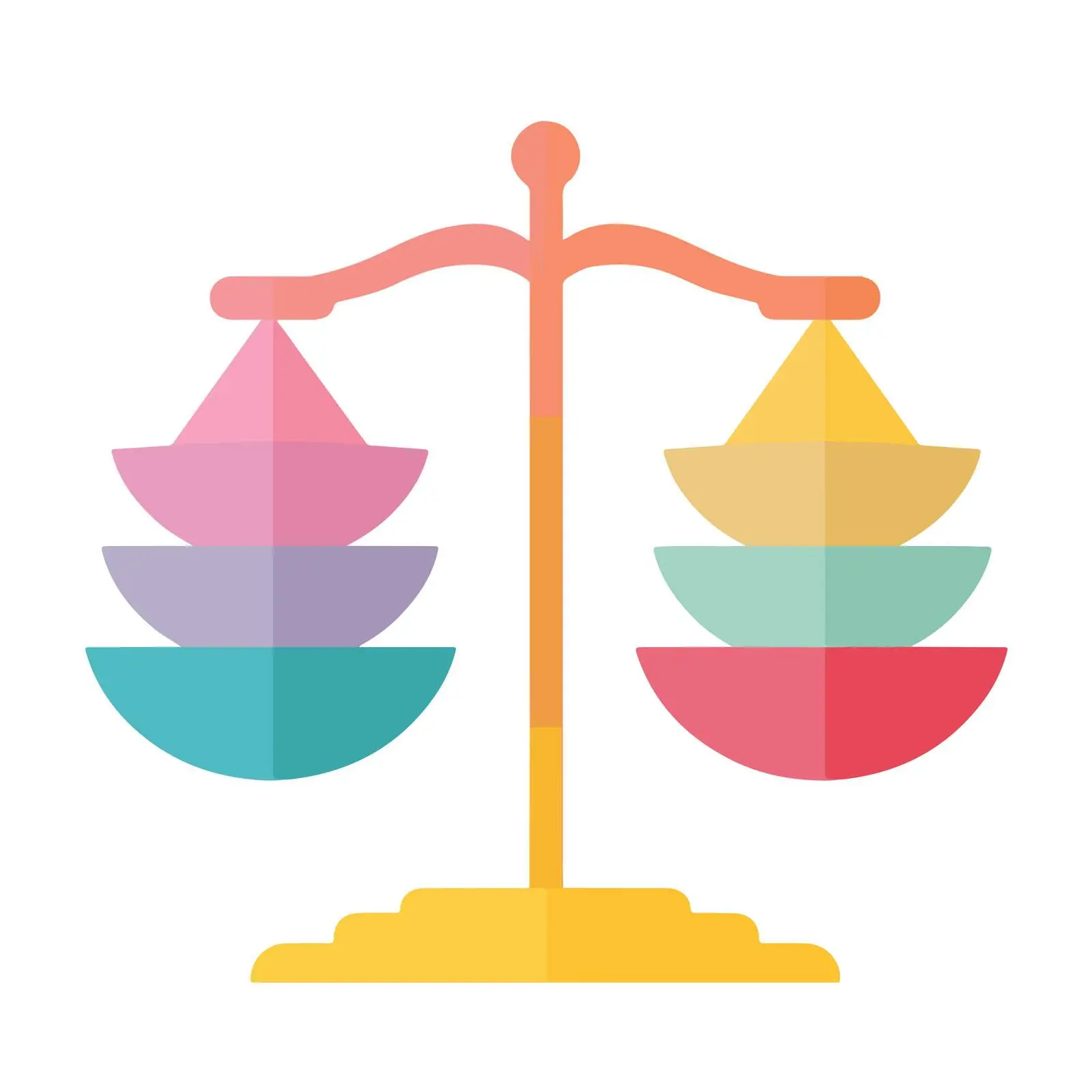 Symbolic Scales of Justice Icon — free download from Dotvec