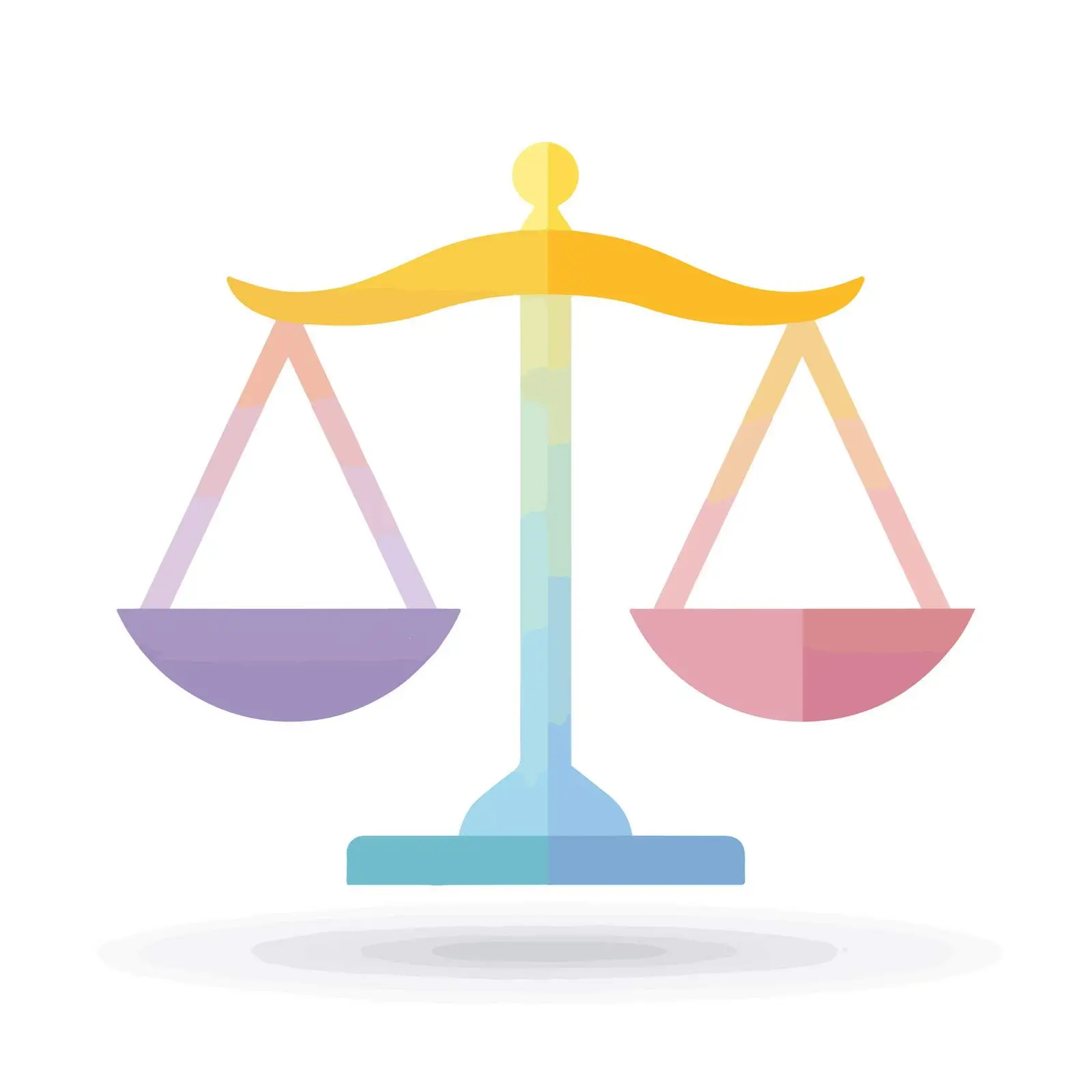 Minimalist Scales of Justice Icon — free download from Dotvec