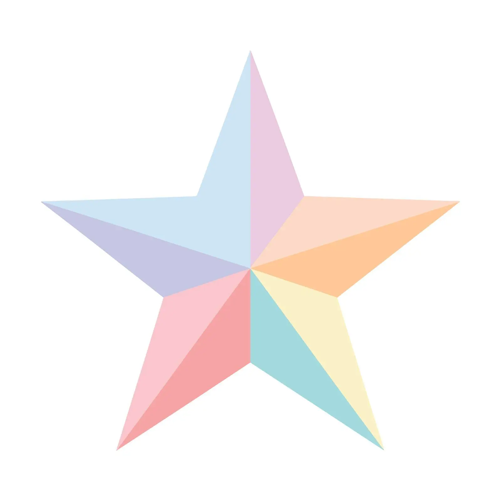 Colored Star Minimalist Vector Icon Design — free download from Dotvec