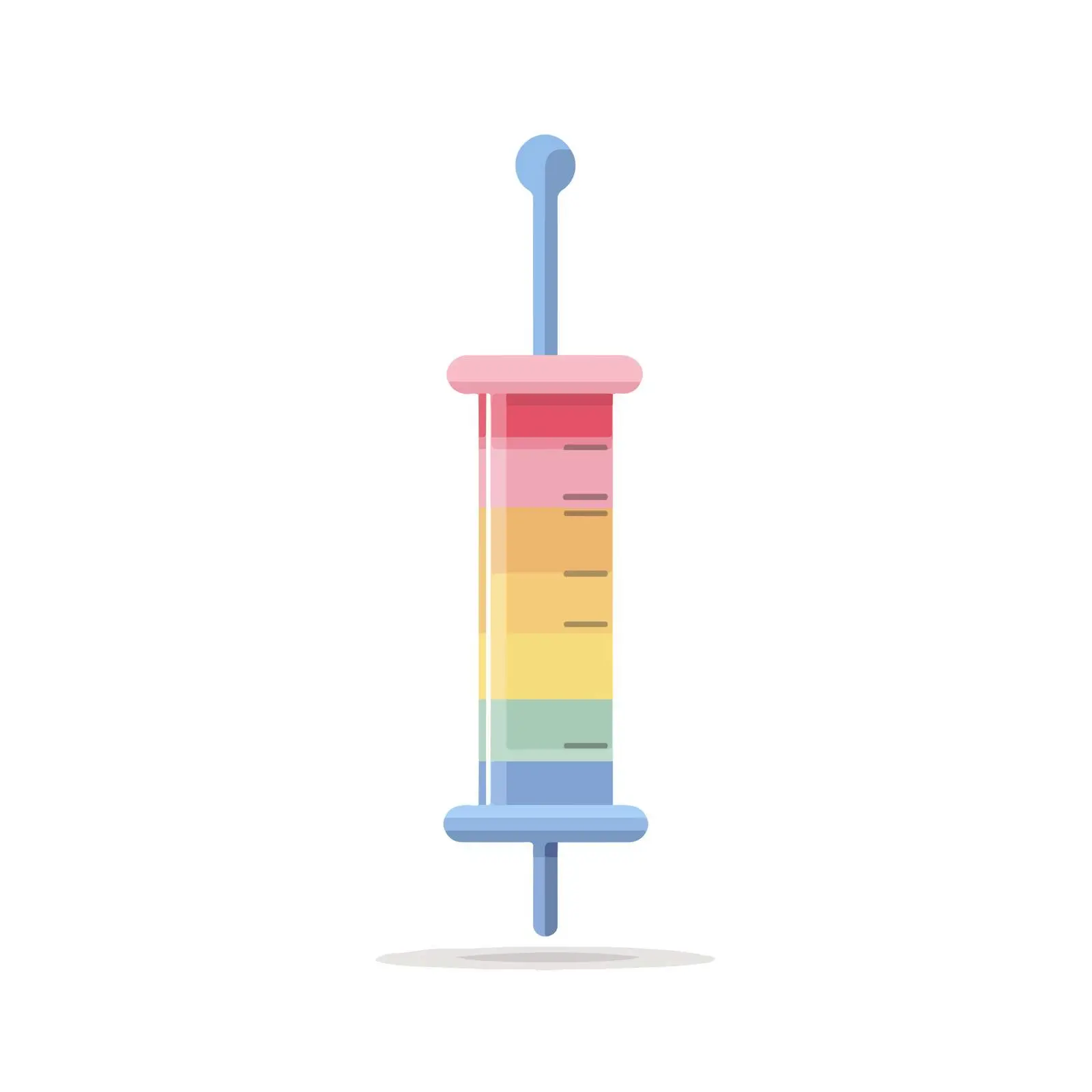 Minimalist Colored Syringe Icon — free download from Dotvec