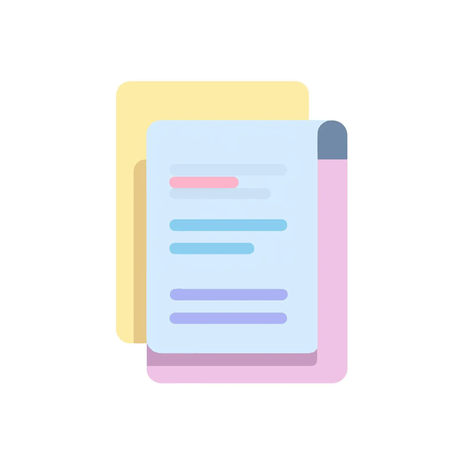 Minimalist Document Icon Vector Illustration — free download from Dotvec