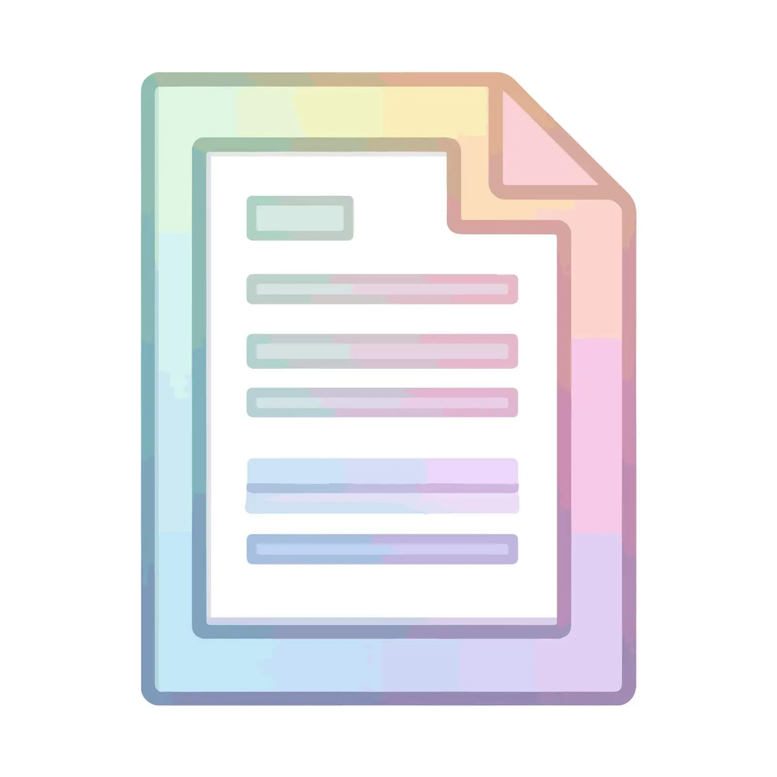 Minimalist Document Icon — free download from Dotvec