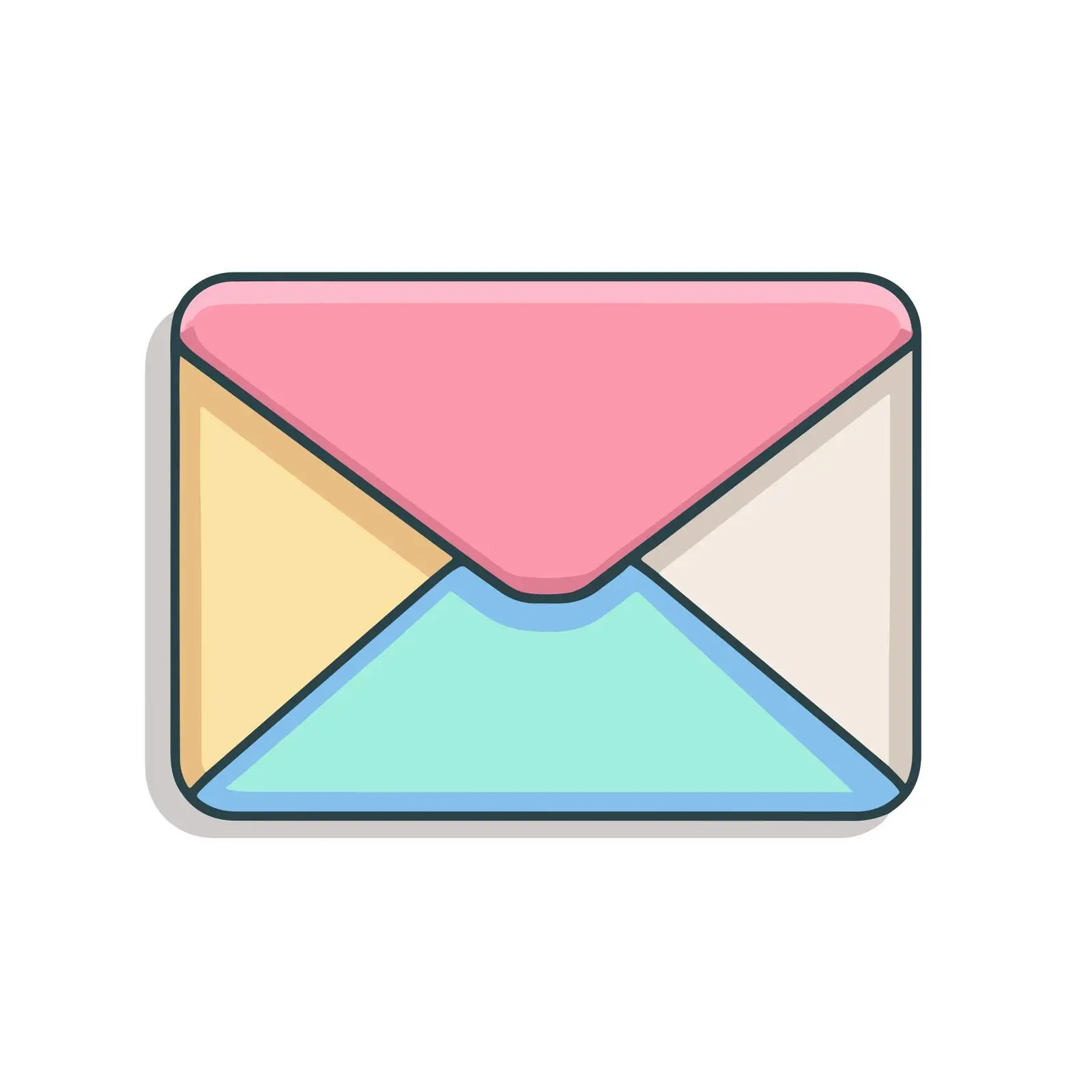 Email Icon in Flat Design Style — free download from Dotvec