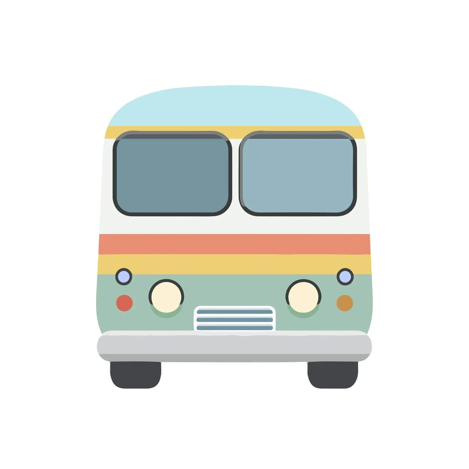 Flat Bus Icon Design — free download from Dotvec
