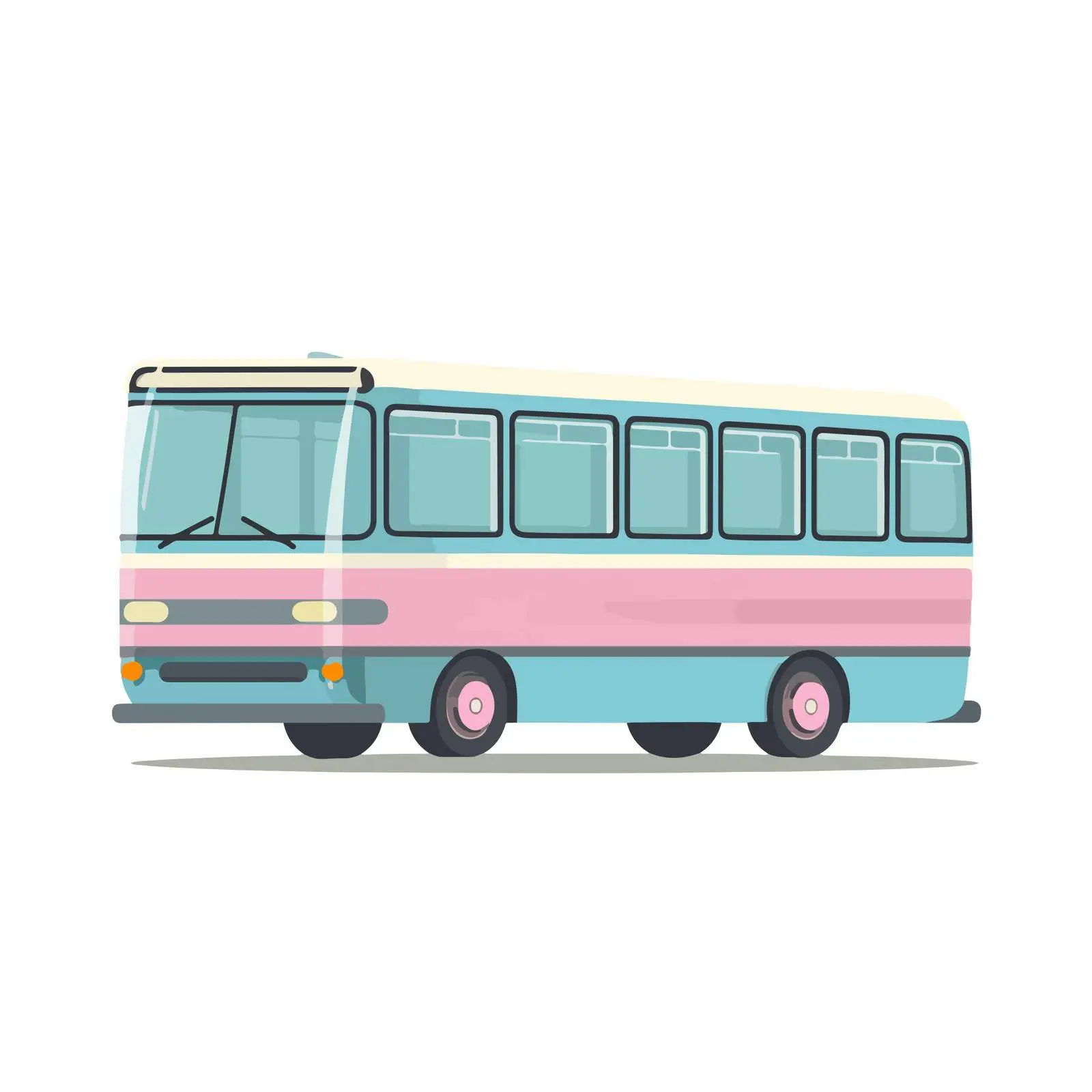 Minimalist Bus Icon Vector Style — free download from Dotvec