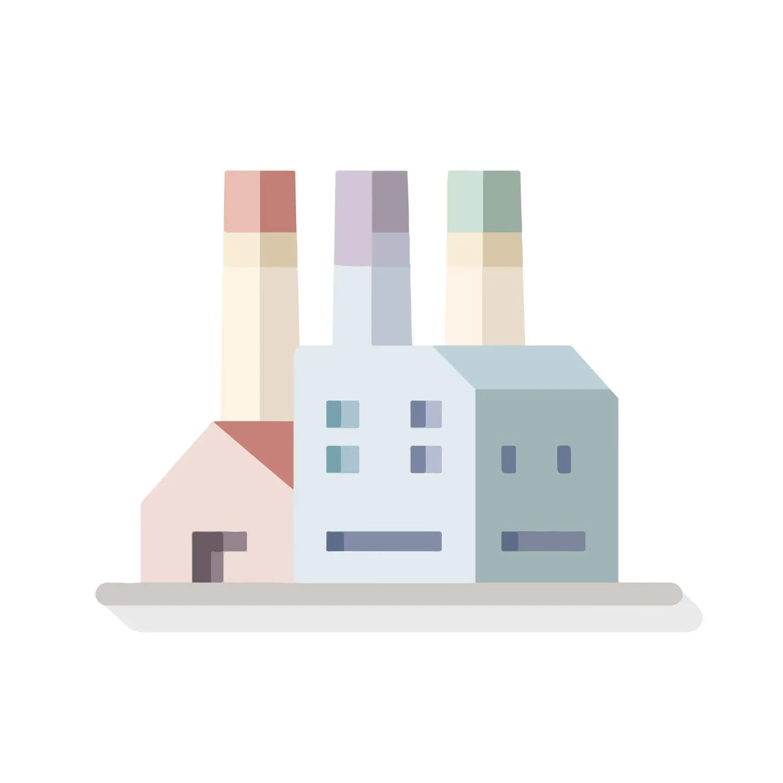 Minimalist Factory Icon — free download from Dotvec