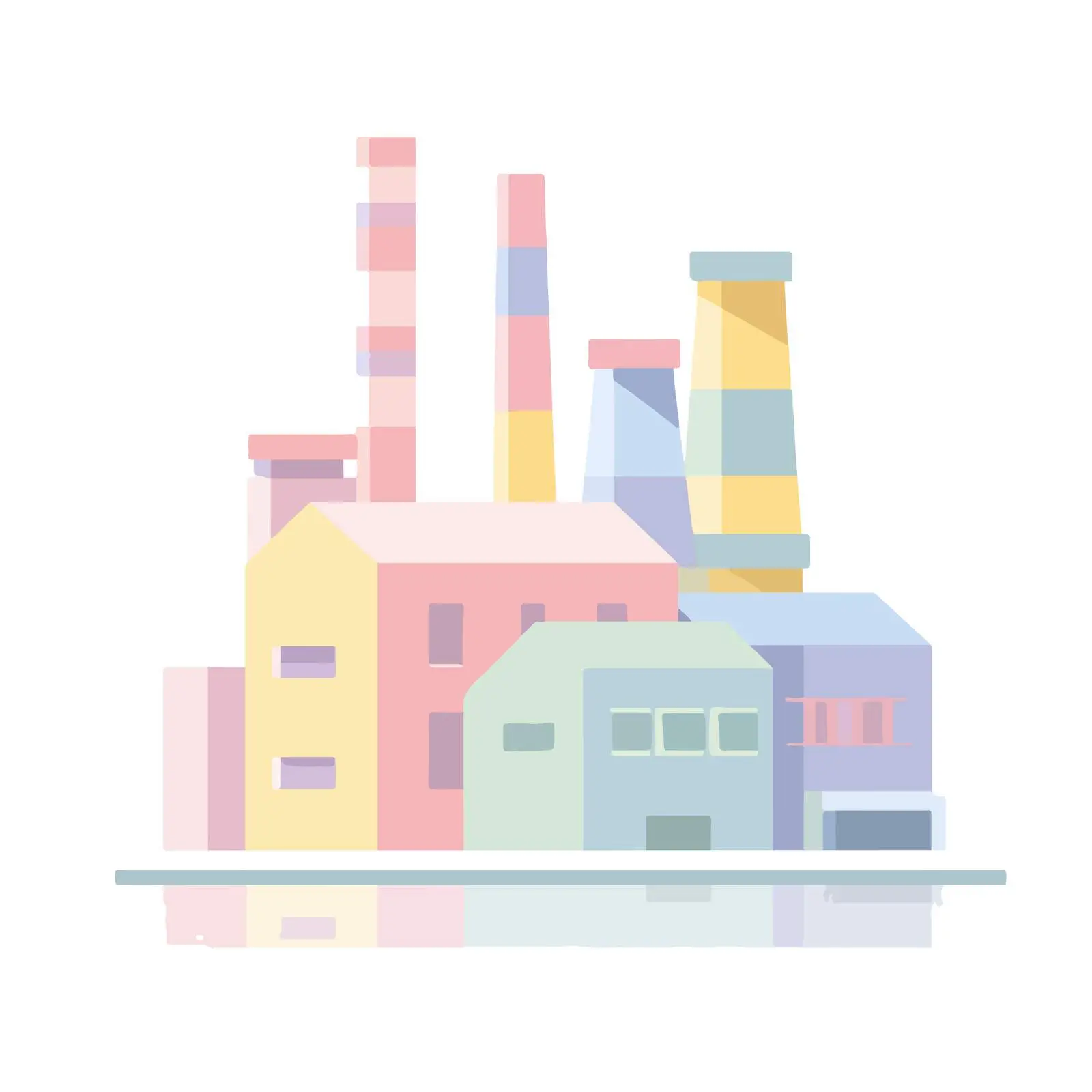 Minimalist Factory Icon — free download from Dotvec