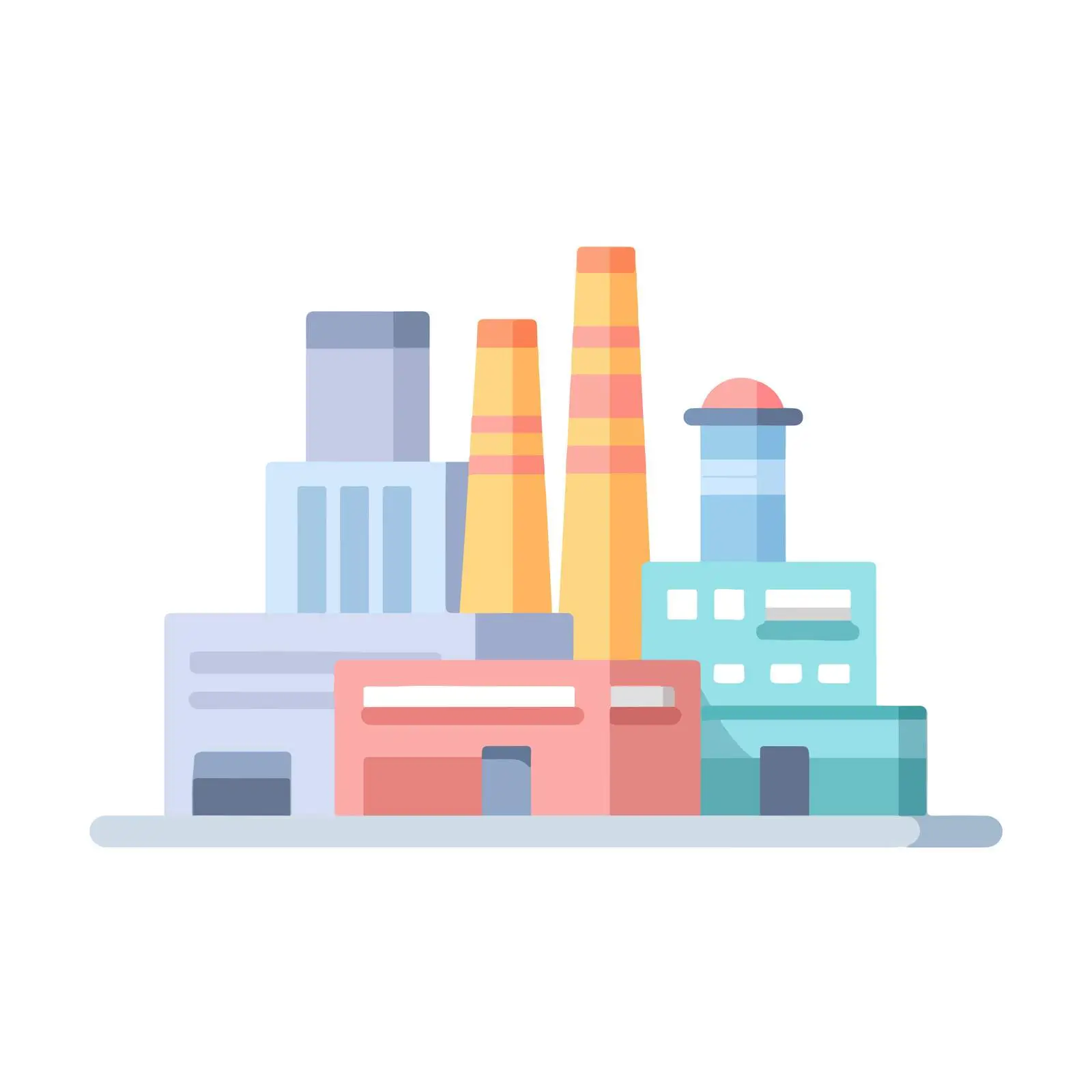 Minimalist Factory Icon — free download from Dotvec