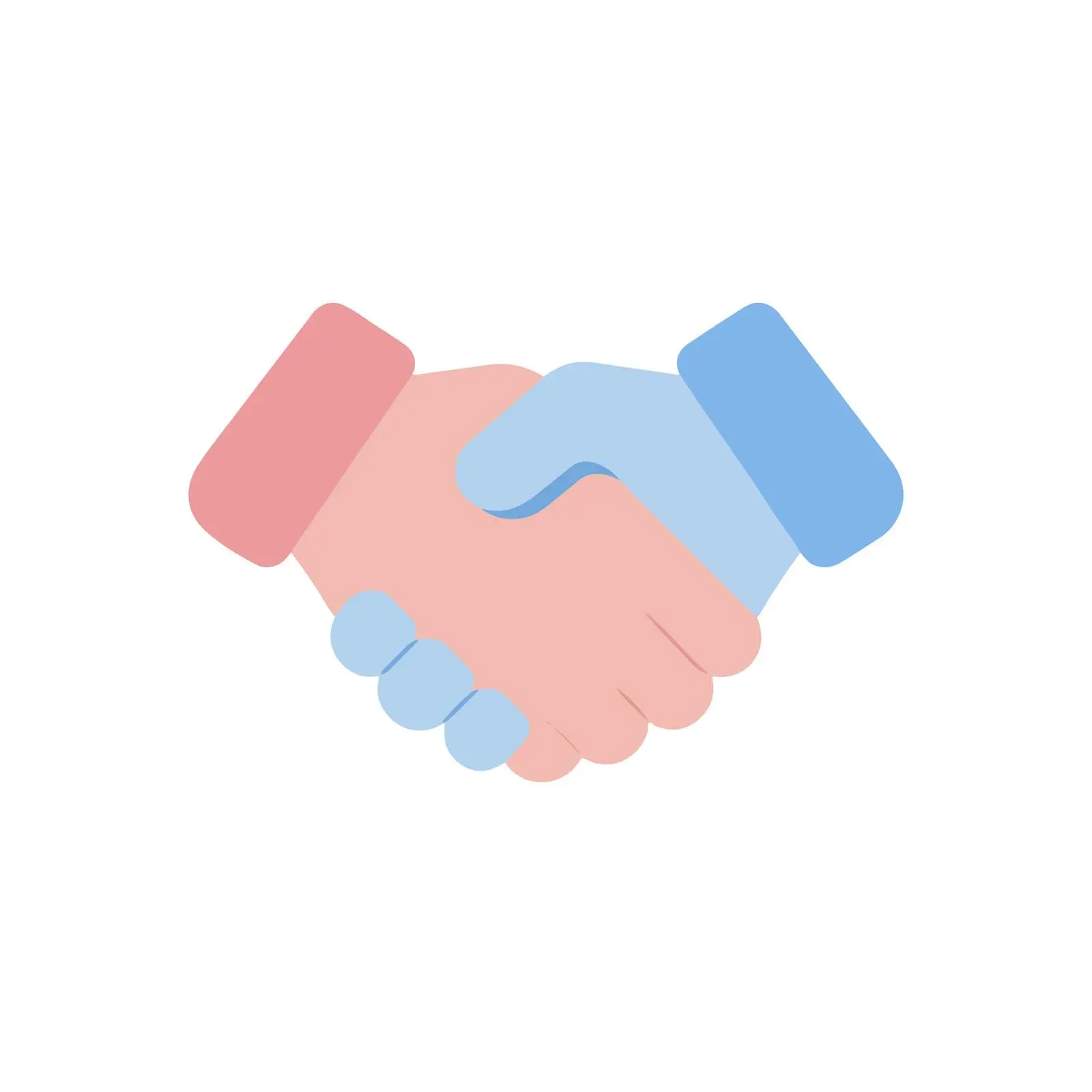 Minimalist Flat Handshake Icon — free download from Dotvec