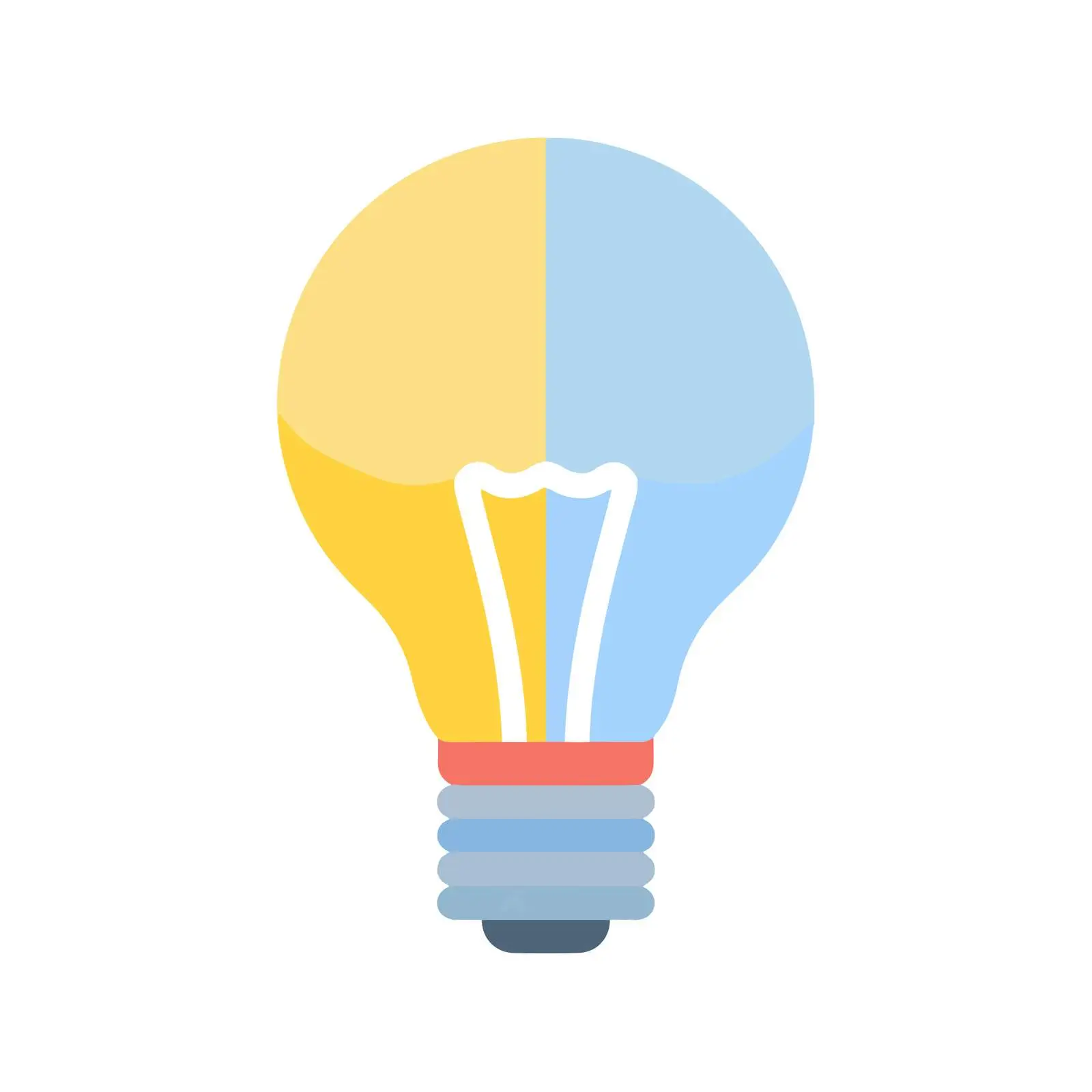 Minimalist Lightbulb Icon — free download from Dotvec