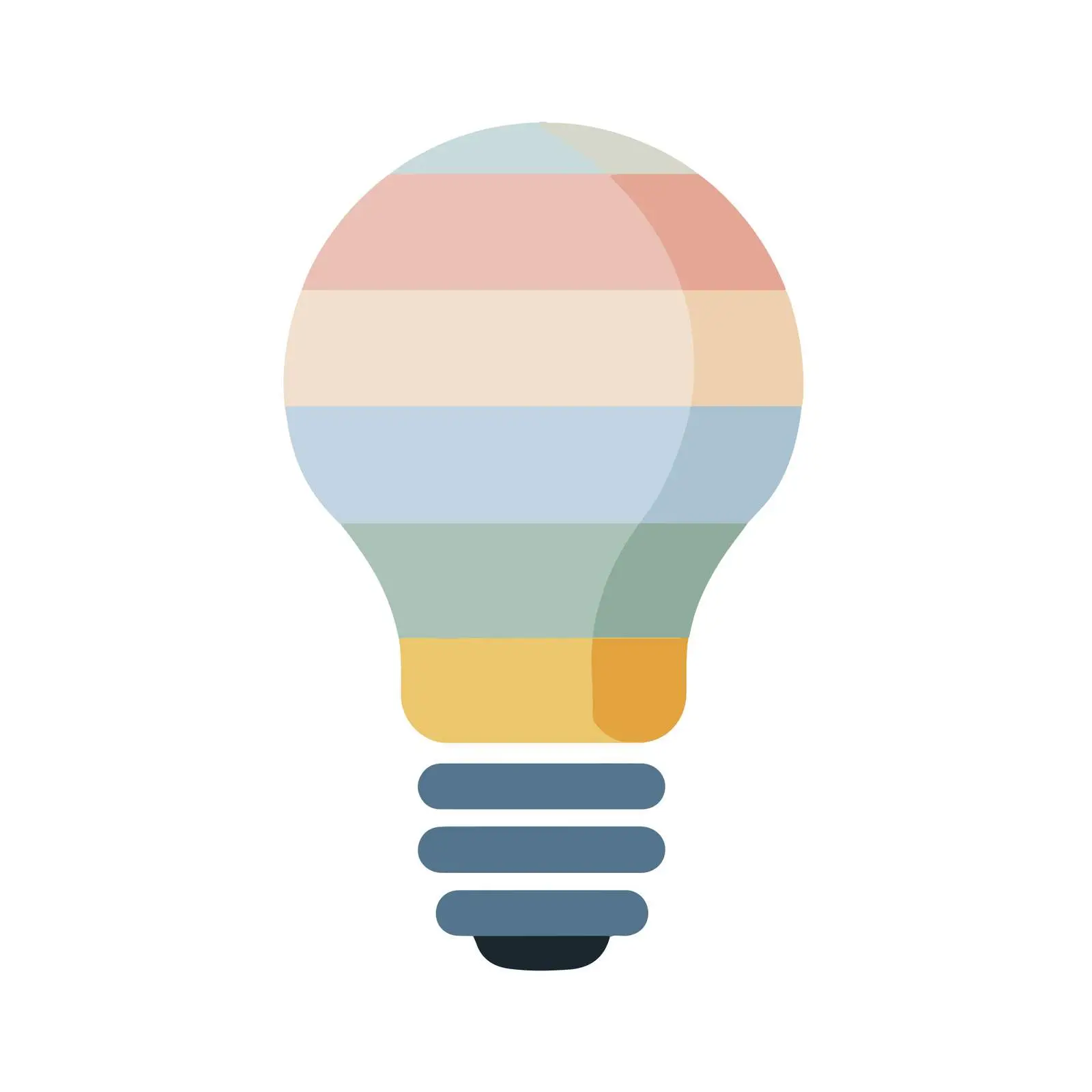 Minimalist Lightbulb Icon — free download from Dotvec