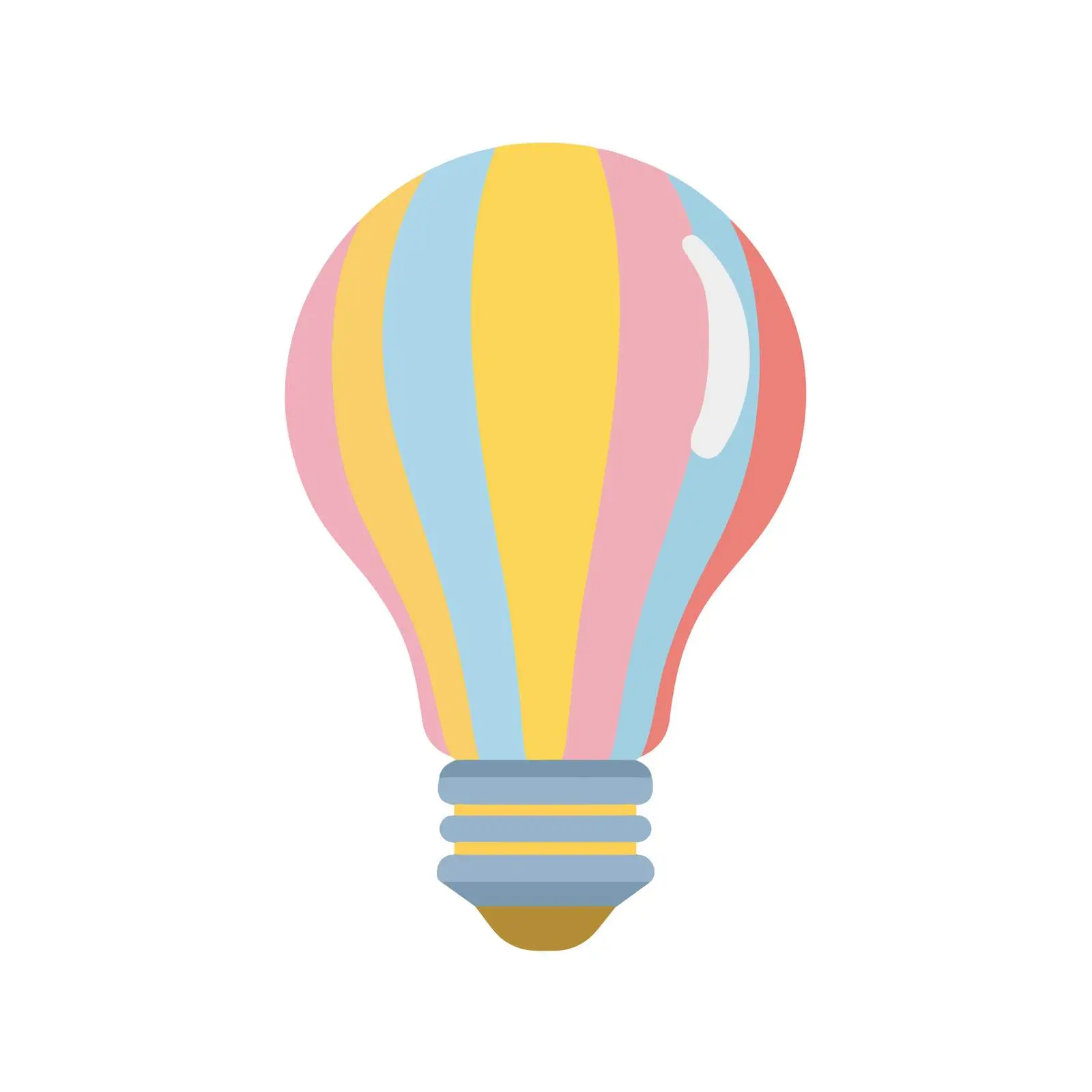 Minimalist Lightbulb Icon — free download from Dotvec