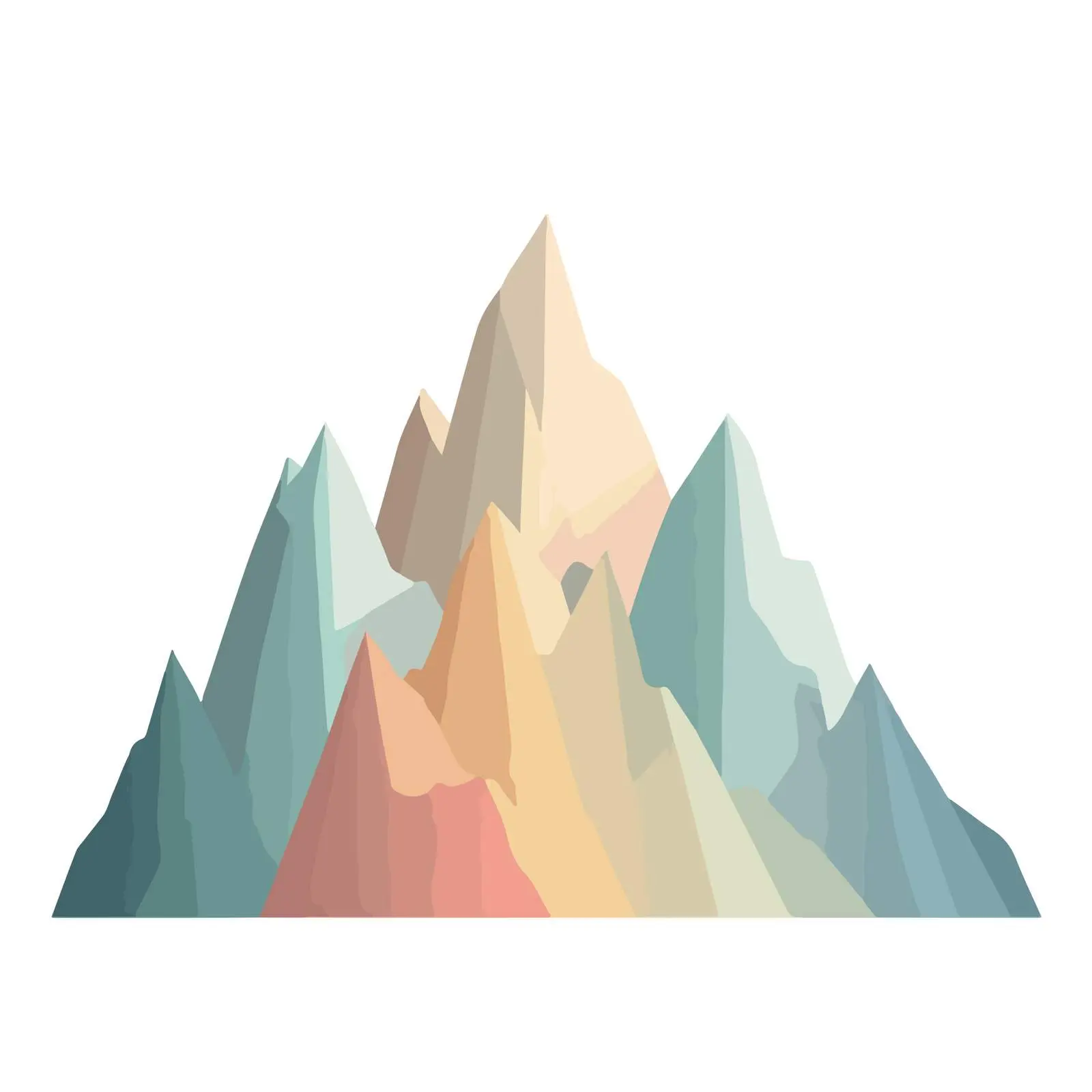 Flat Mountain Icon Design — free download from Dotvec