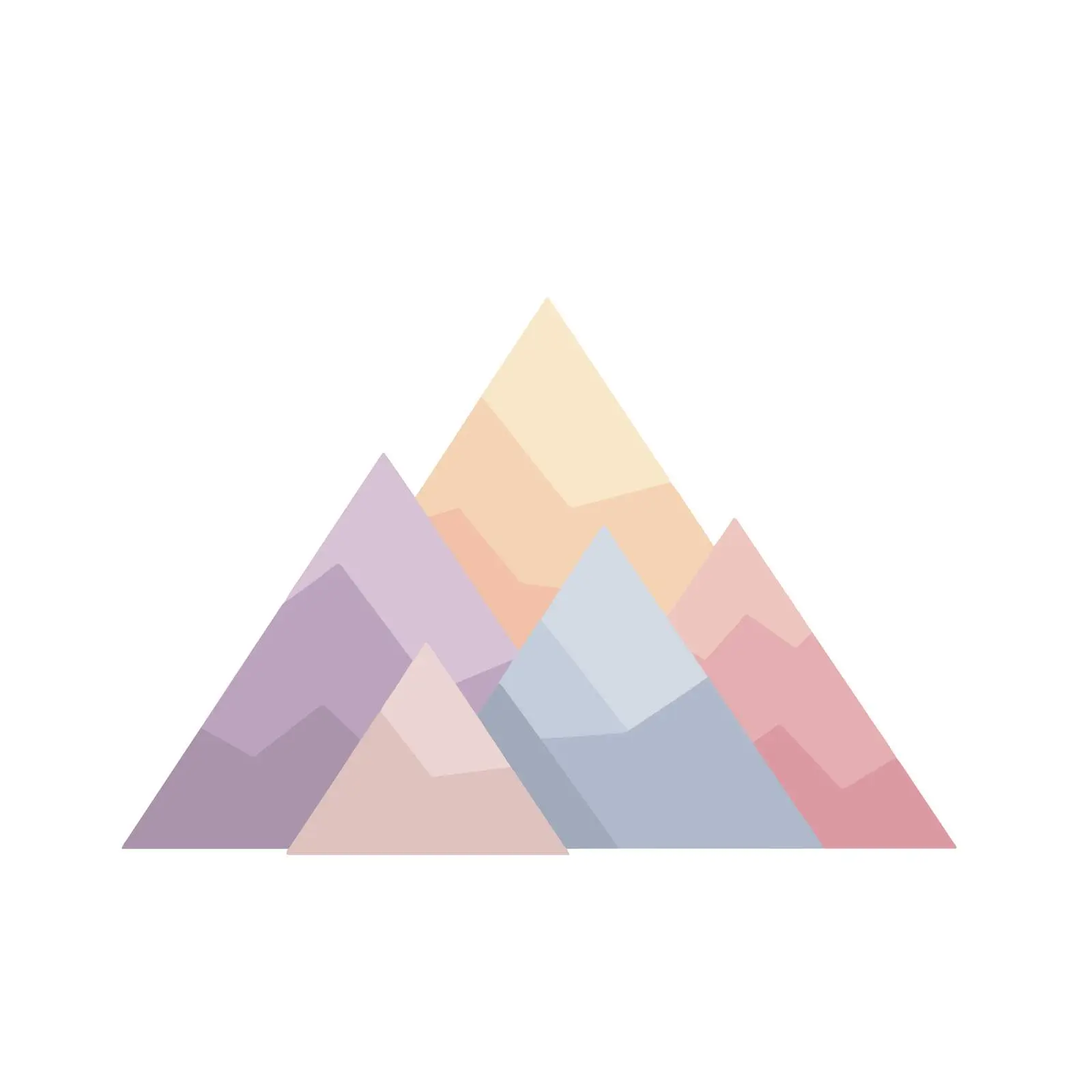 Minimalist Flat Mountain Icon — free download from Dotvec