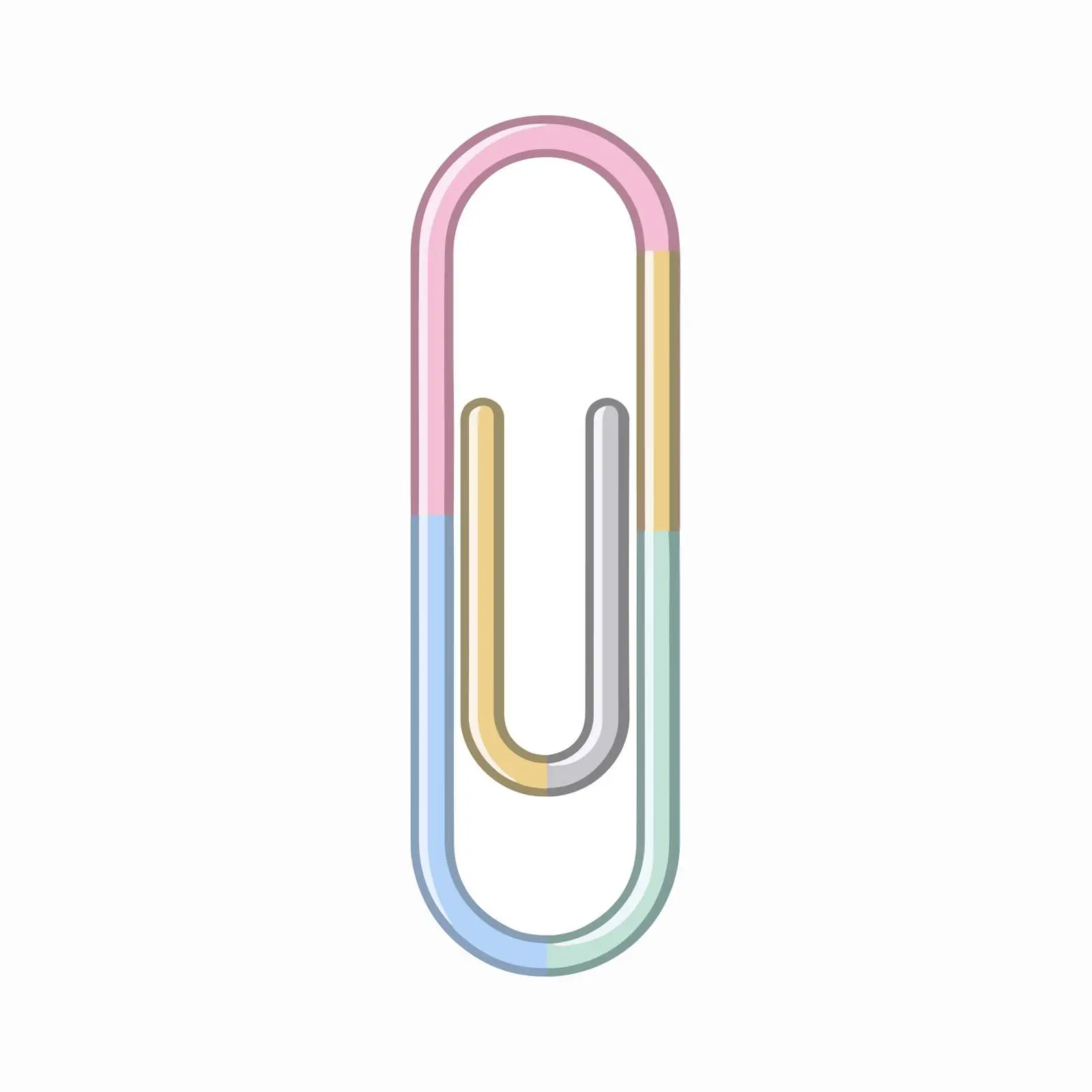 Minimalist Paperclip Icon — free download from Dotvec