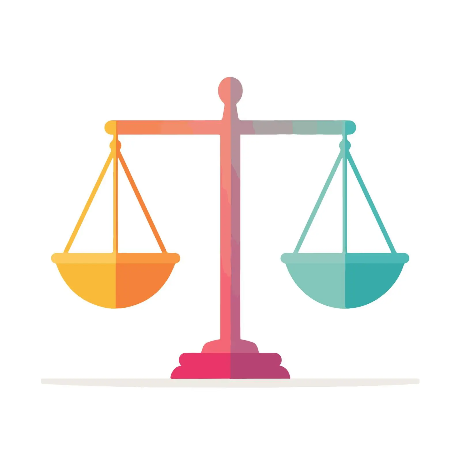 Minimalist Scales of Justice Icon — free download from Dotvec