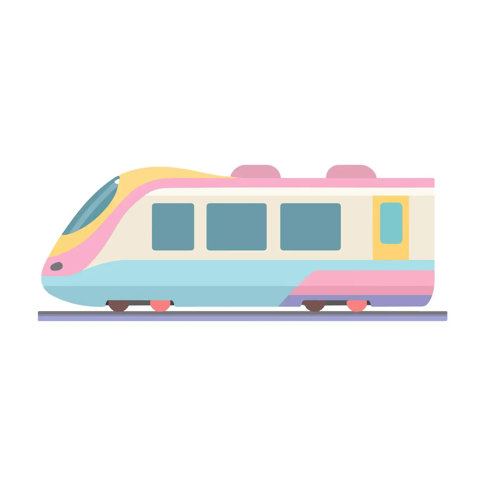 Flat Train Icon — free download from Dotvec