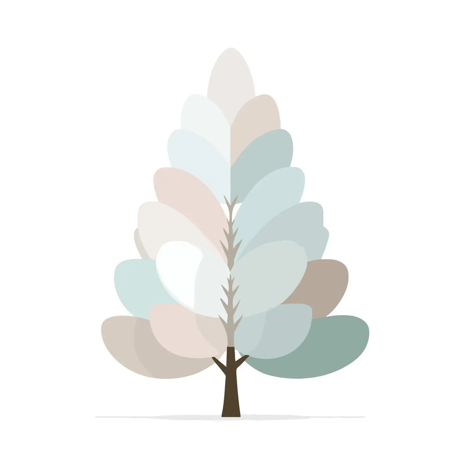 Minimalist Flat Tree Icon Design — free download from Dotvec