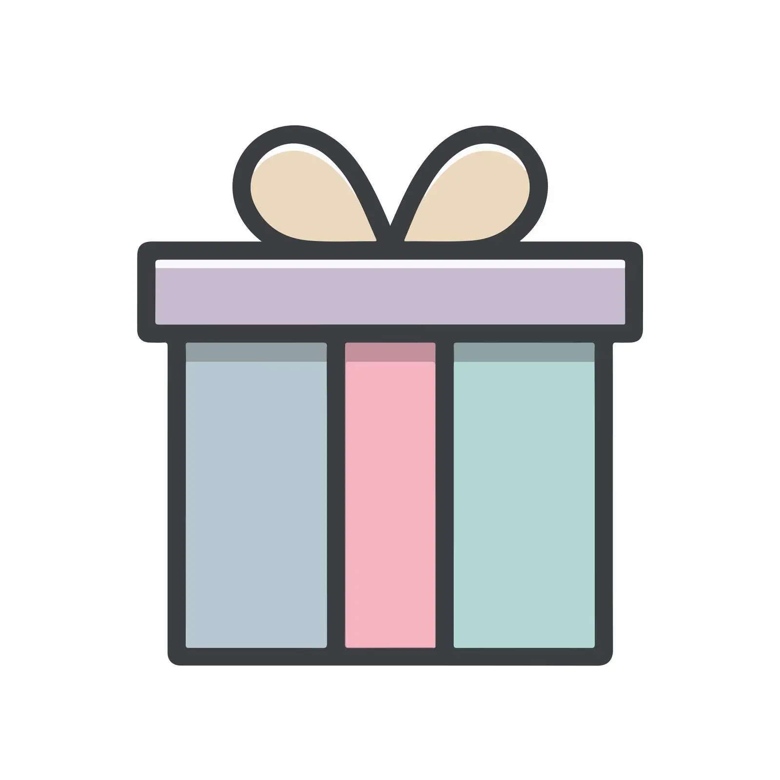 Minimalist Gift Icon Vector Design — free download from Dotvec