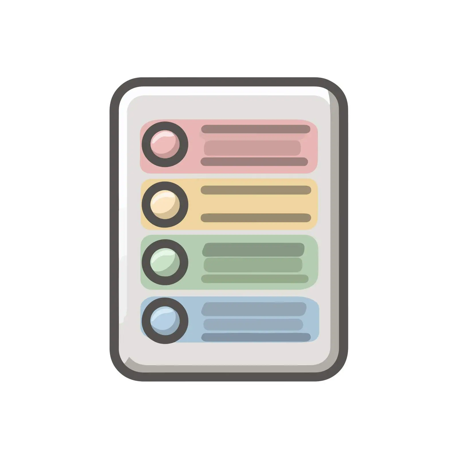 Glossy Checklist Icon — free download from Dotvec