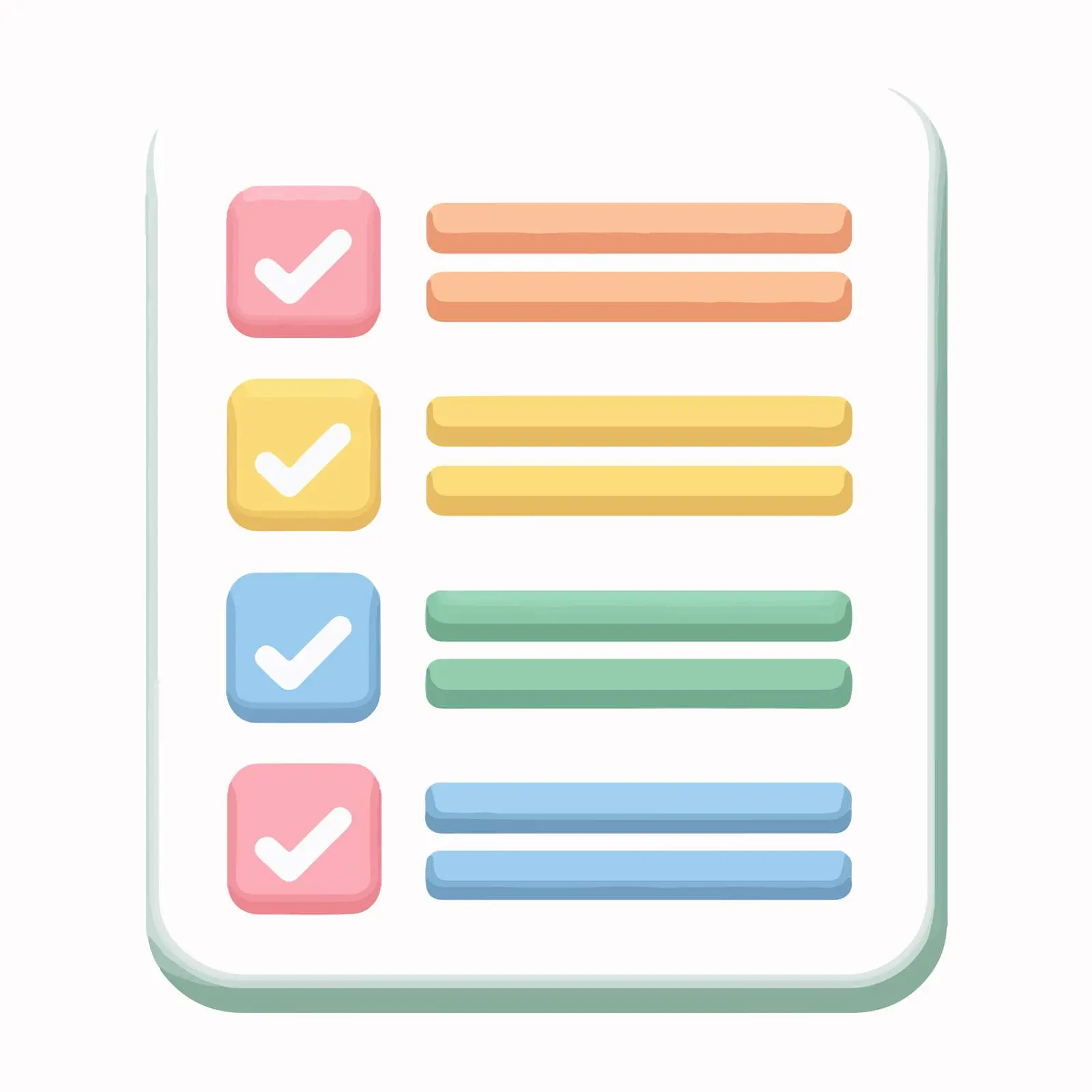 Minimalist Checklist Icon — free download from Dotvec