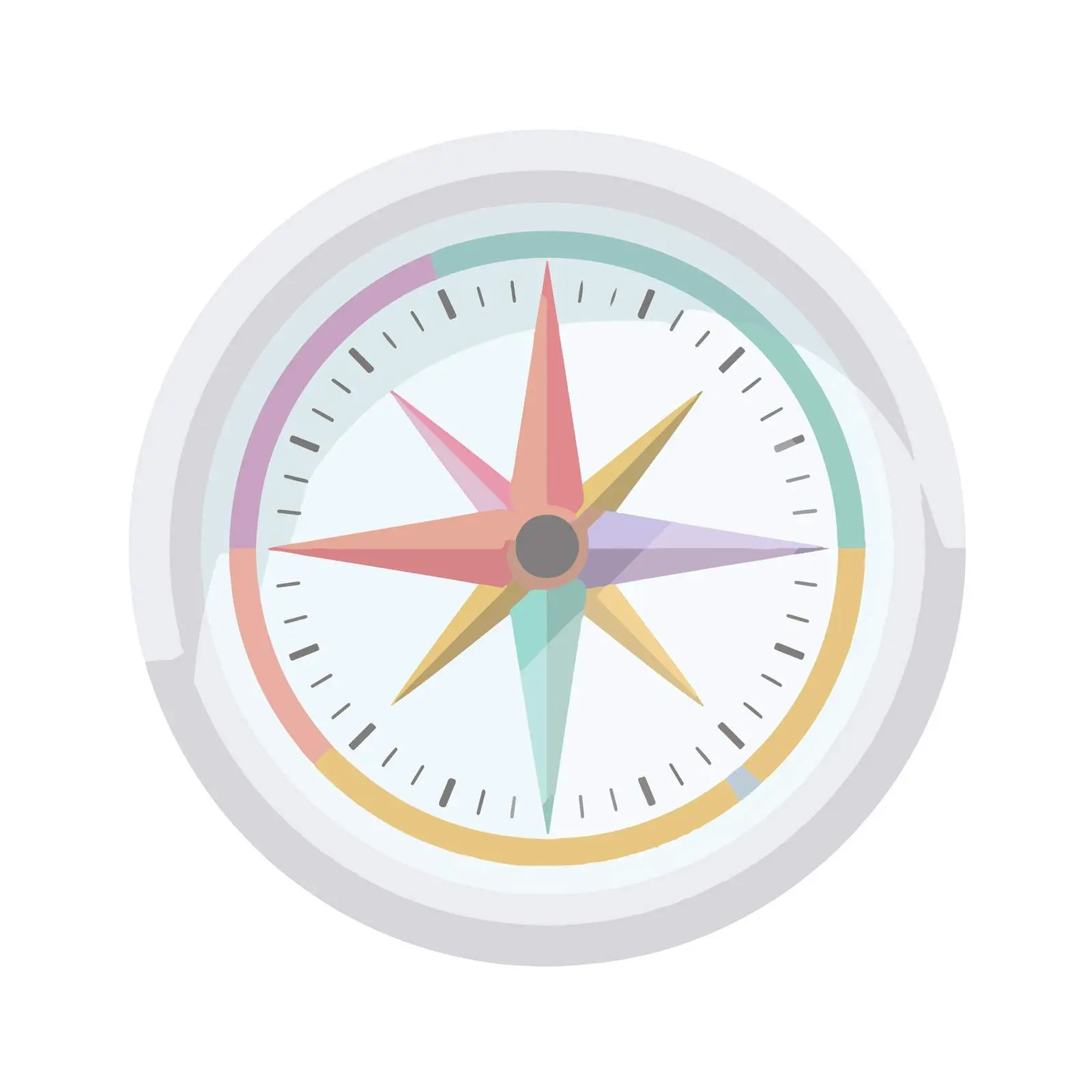 Minimalist Compass Icon — free download from Dotvec