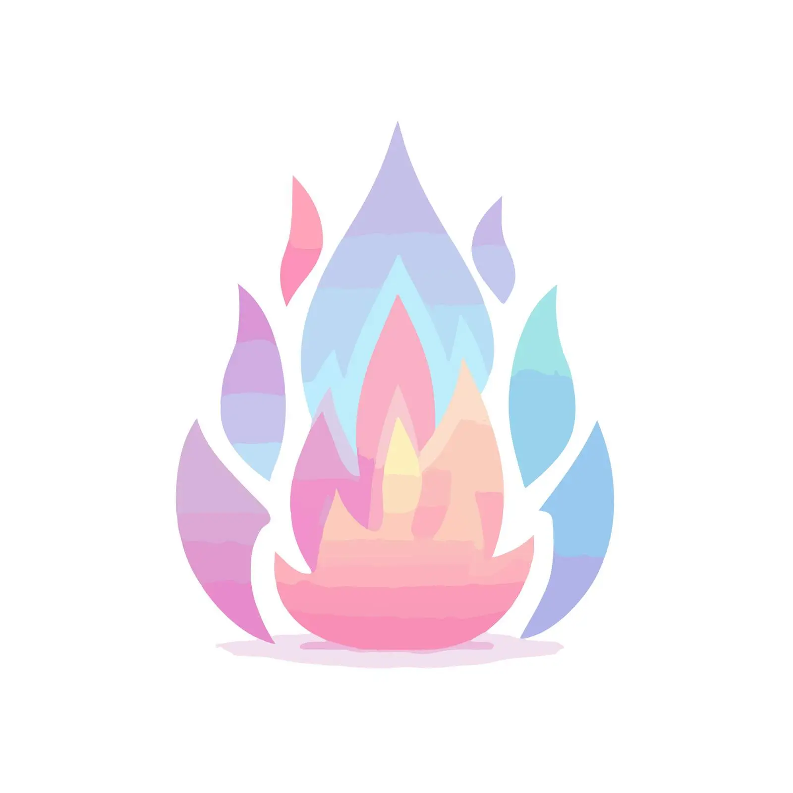 Minimalist Glossy Fire Icon — free download from Dotvec