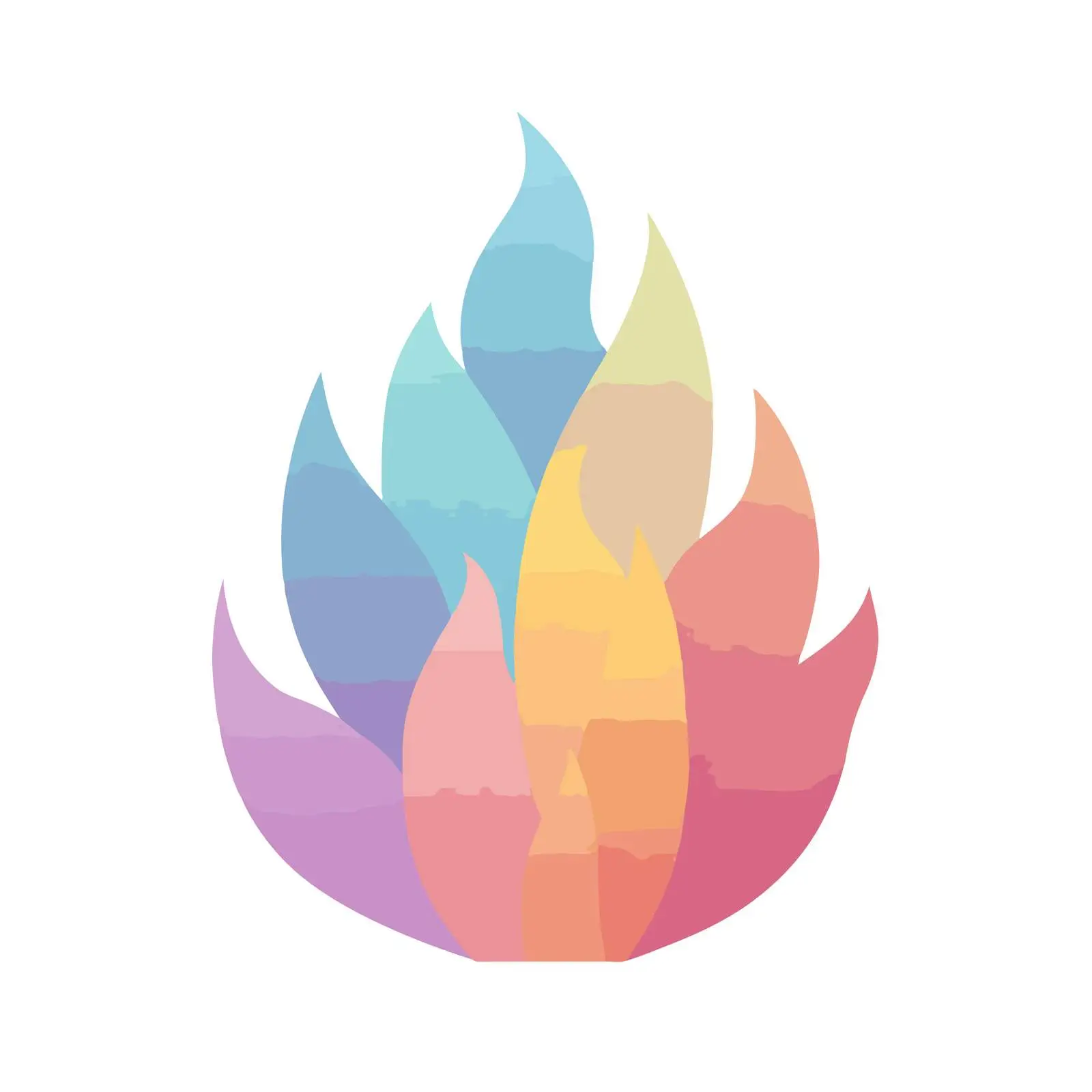 Minimalist Glossy Fire Icon Vector Design — free download from Dotvec