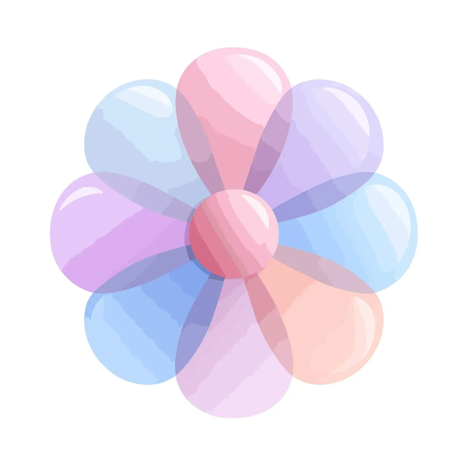 Glossy Flower Icon Vector Design — free download from Dotvec