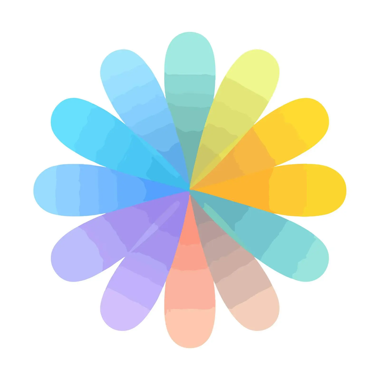 Glossy Flower Minimalist Icon Vector Design — free download from Dotvec