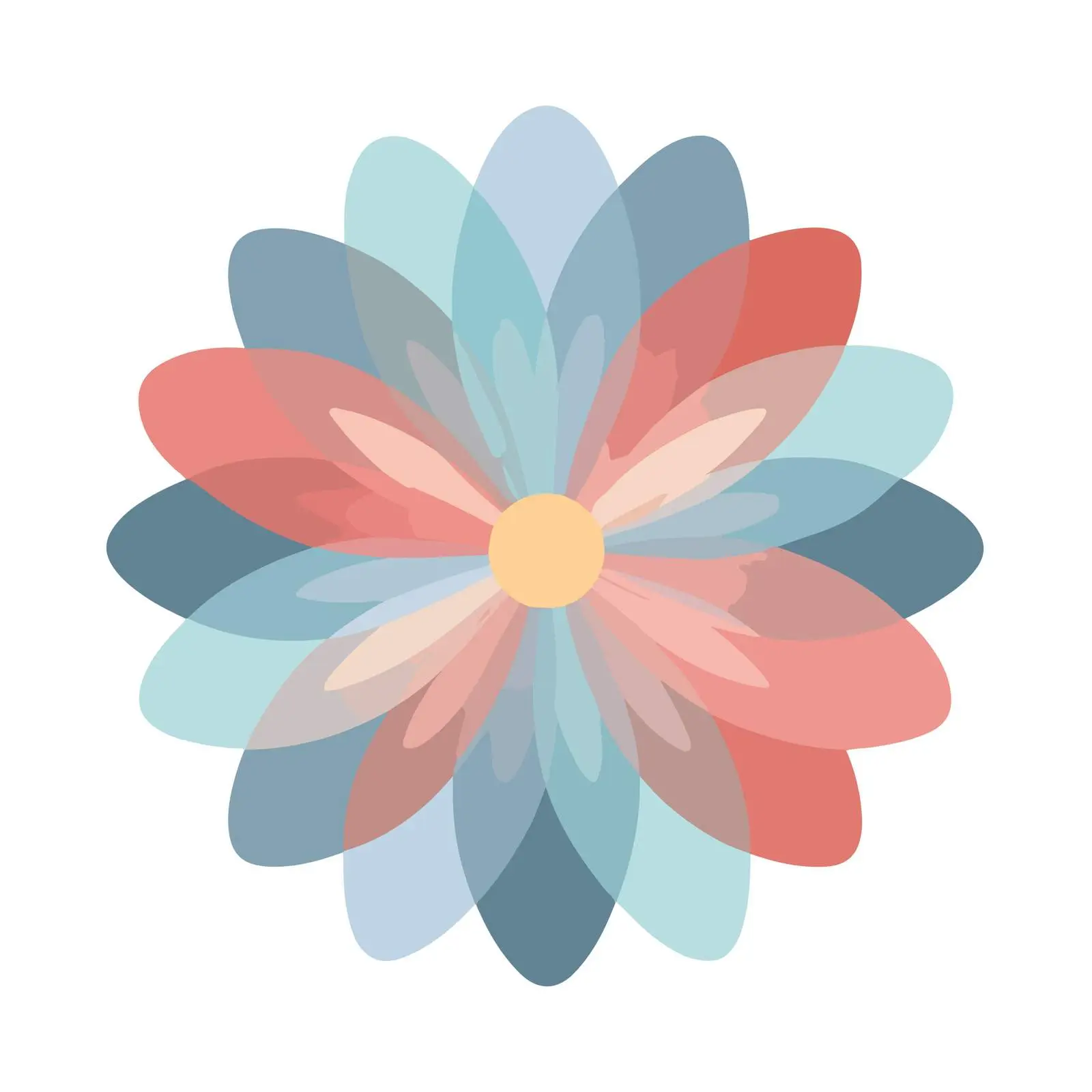 Minimalist Glossy Flower Icon — free download from Dotvec