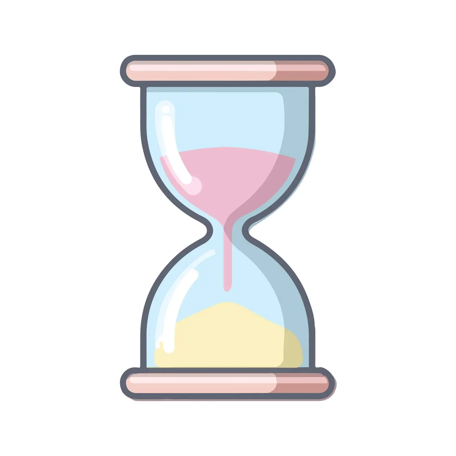 Minimalist Hourglass Icon — free download from Dotvec