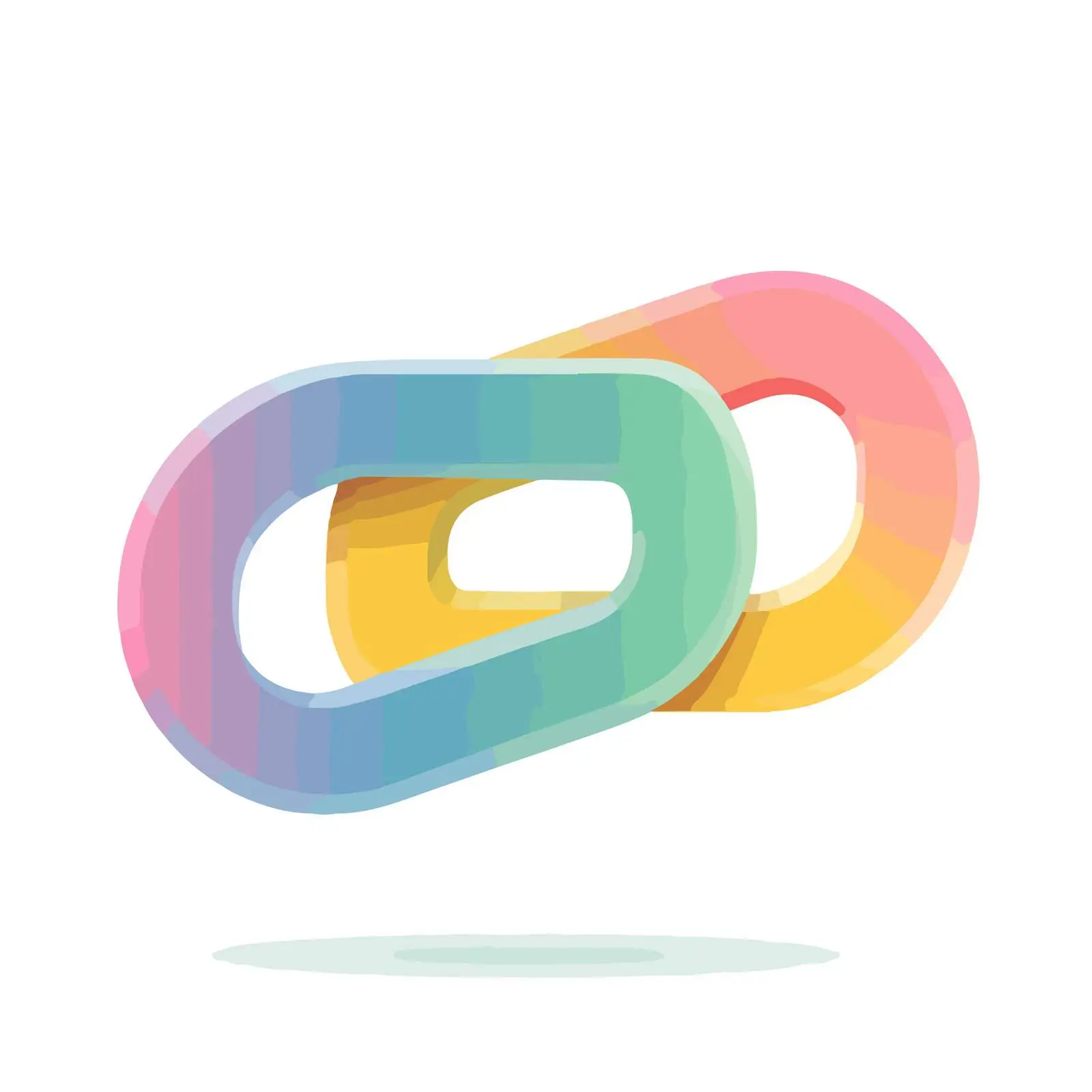 Glossy Minimalist Link Icon — free download from Dotvec